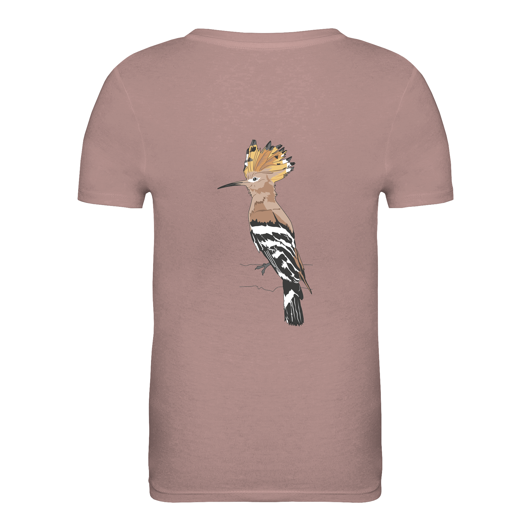 Wiedehopf Bio Kinder Unisex T-Shirt Backprint