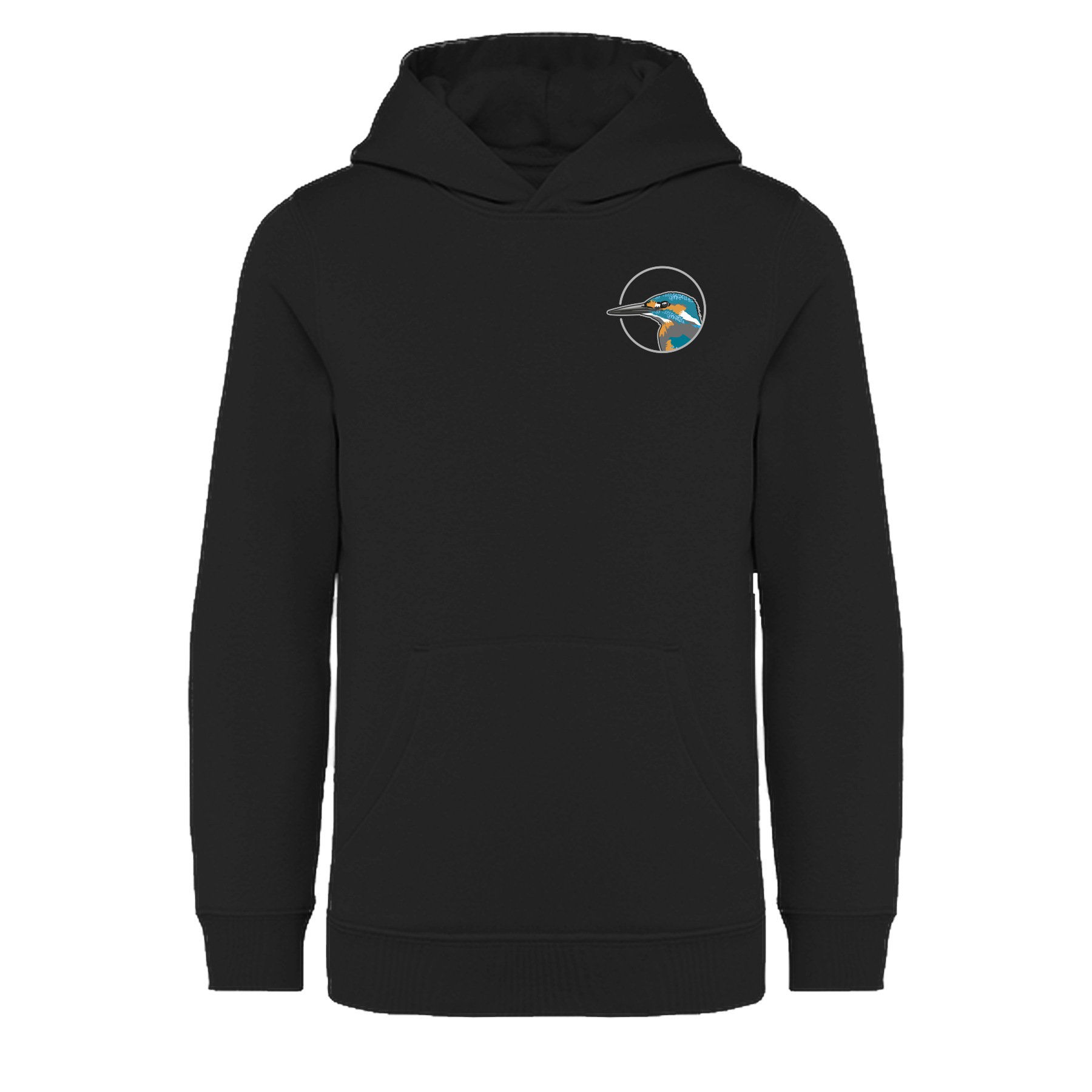 Eisvogel Bio Kinder Unisex Hoodie Backprint