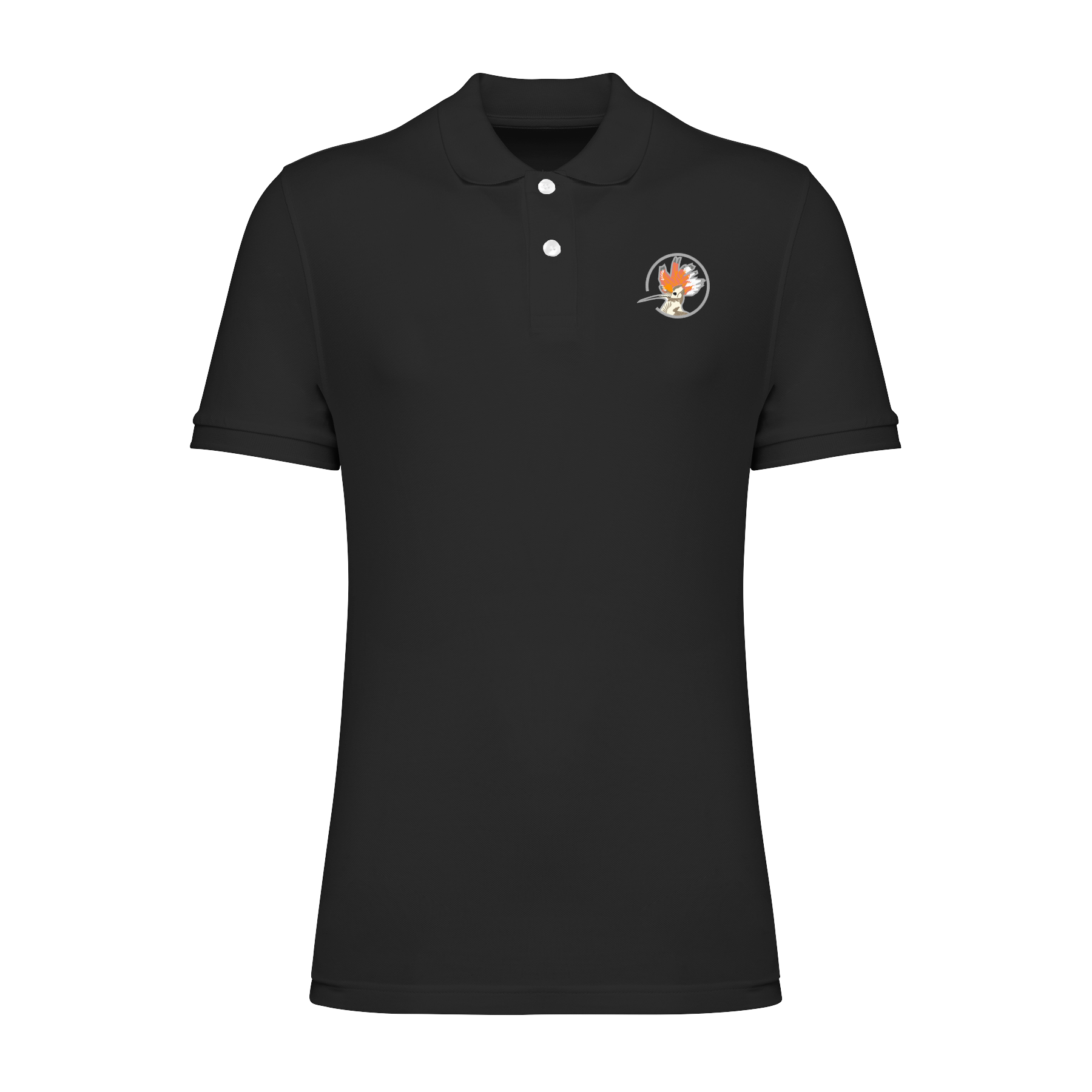 Wiedehopf Bio Männer Poloshirt Stick