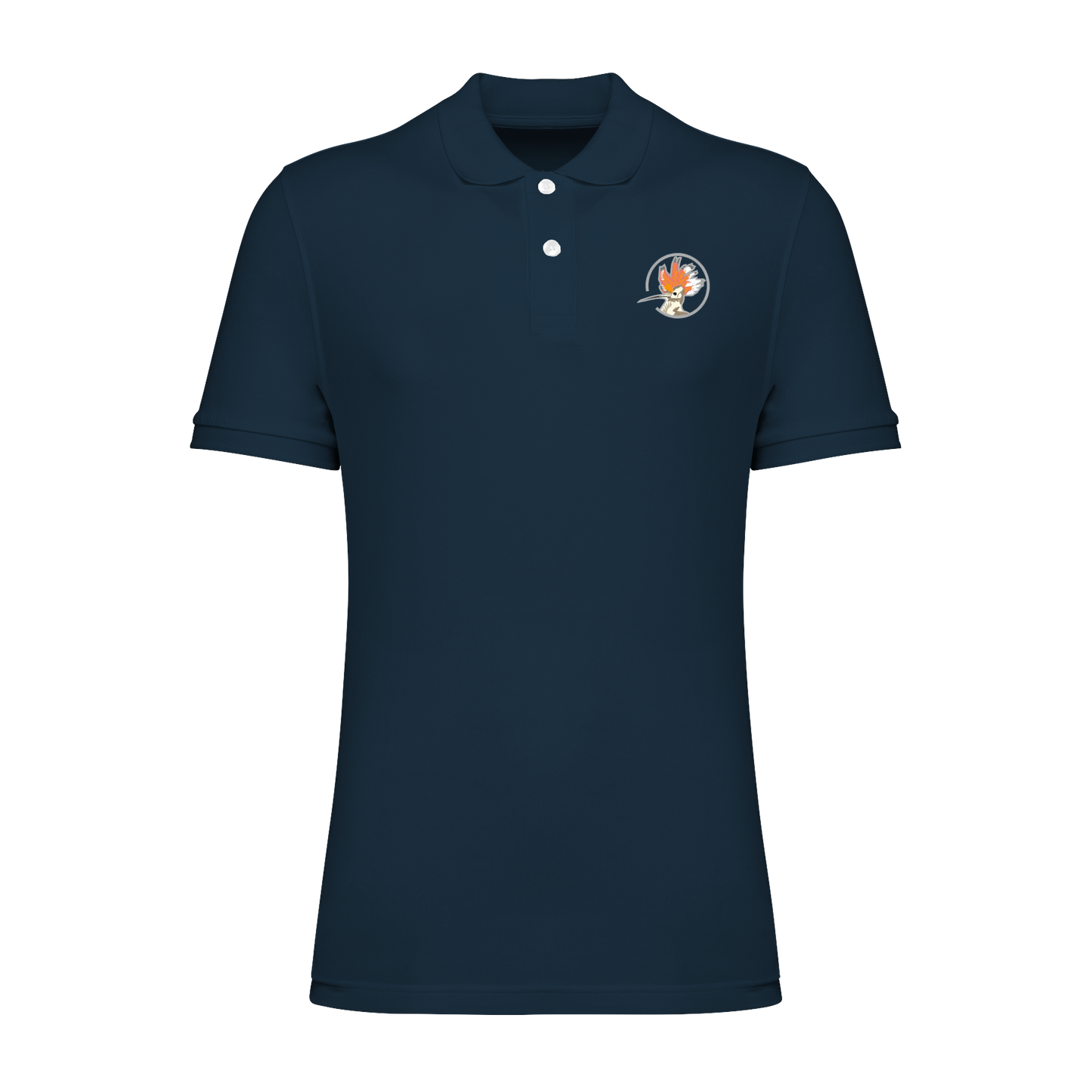 Wiedehopf Bio Männer Poloshirt Stick
