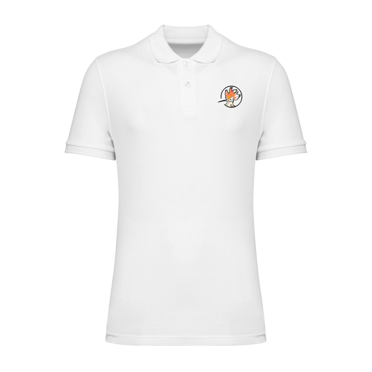 Wiedehopf Bio Männer Poloshirt Stick