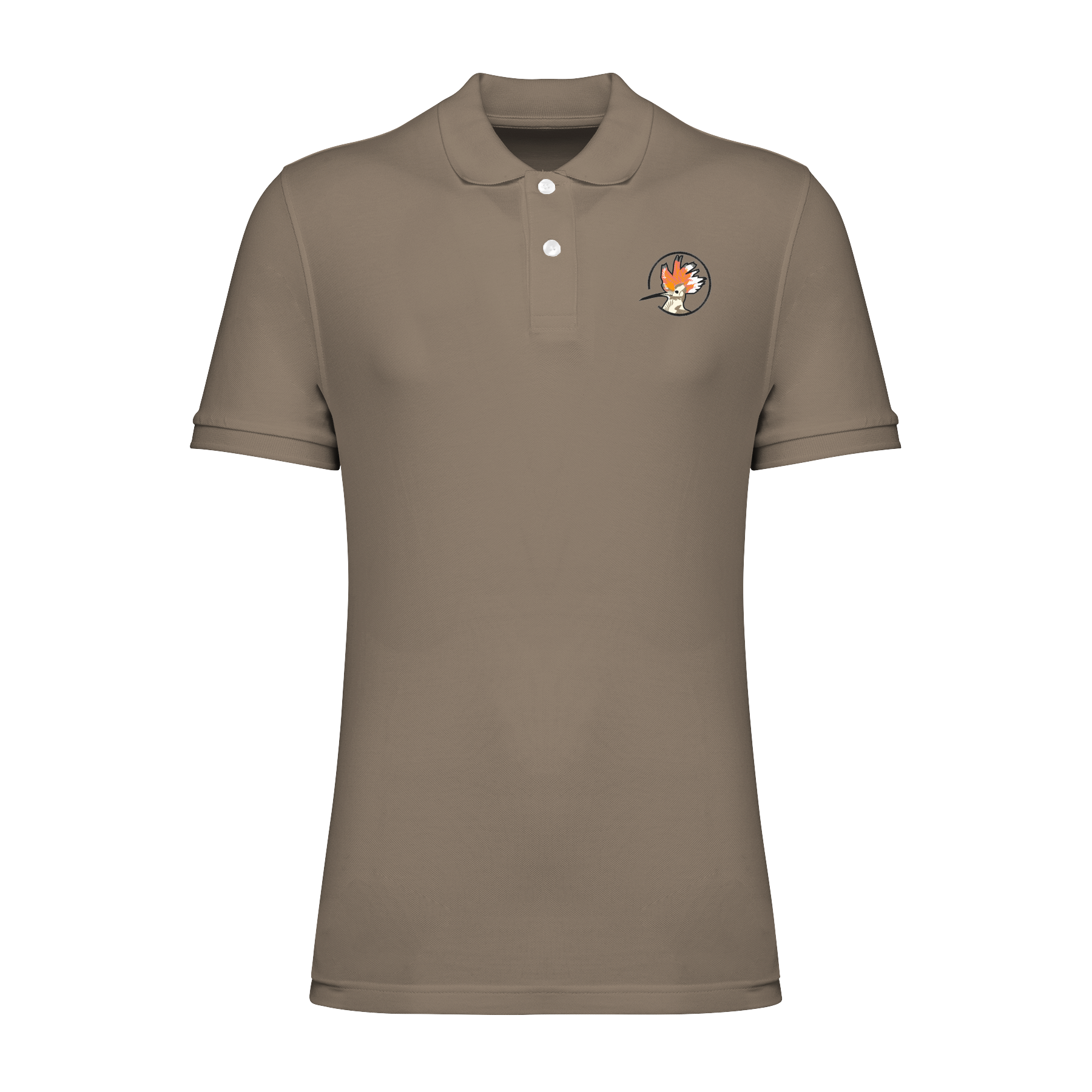 Wiedehopf Bio Männer Poloshirt Stick