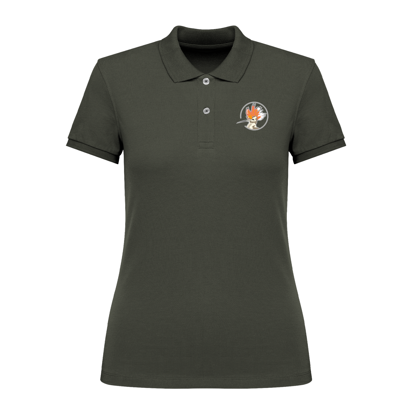 Wiedehopf Bio Frauen Poloshirt Stick