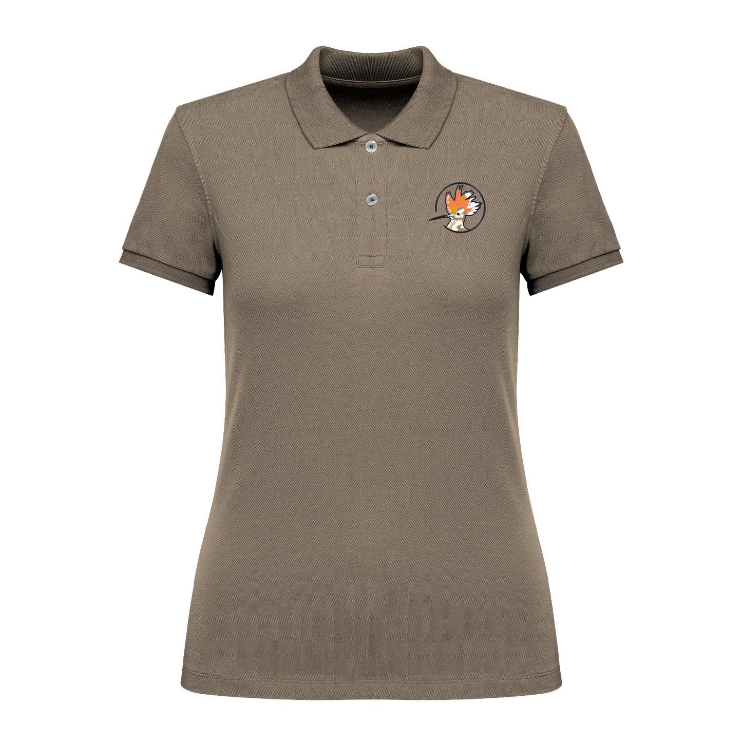 Wiedehopf Bio Frauen Poloshirt Stick