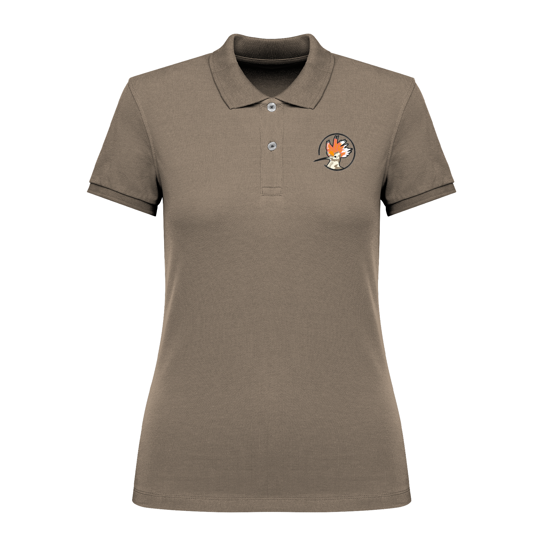 Wiedehopf Bio Frauen Poloshirt Stick