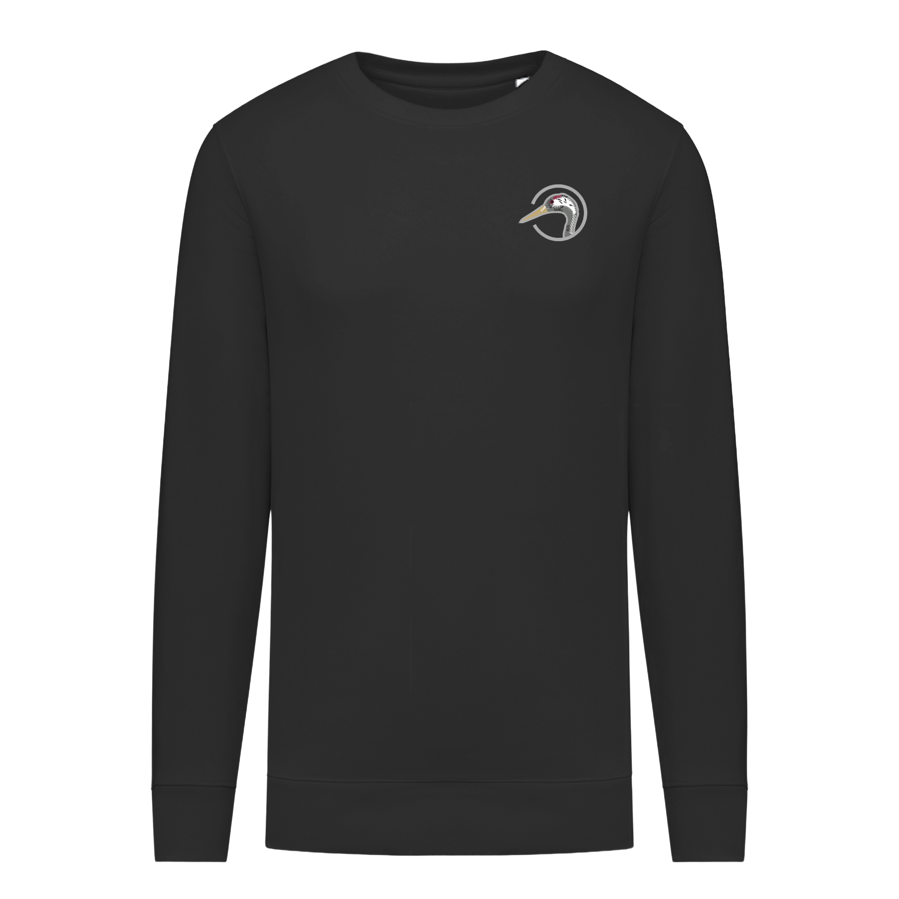 Kranich Bio Männer Sweatshirt Stick