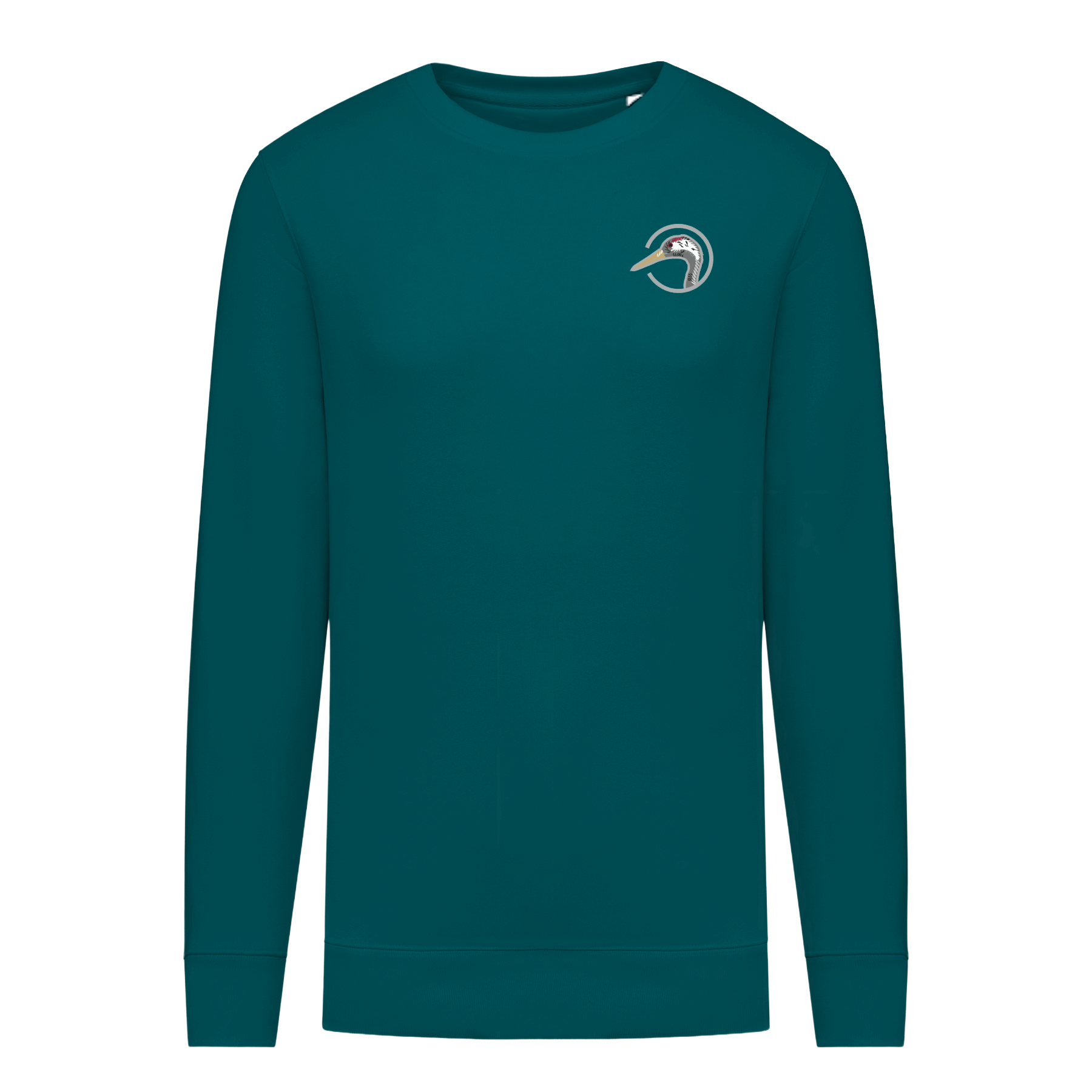 Kranich Bio Männer Sweatshirt Stick