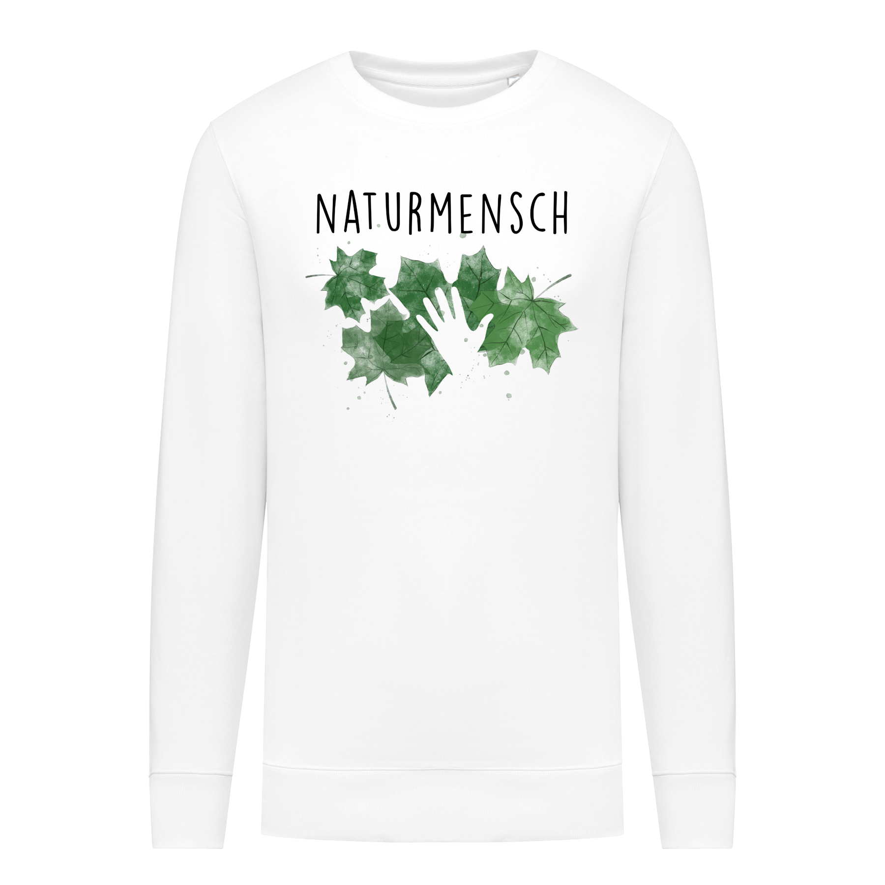Naturmensch Bio Männer Sweatshirt Frontprint