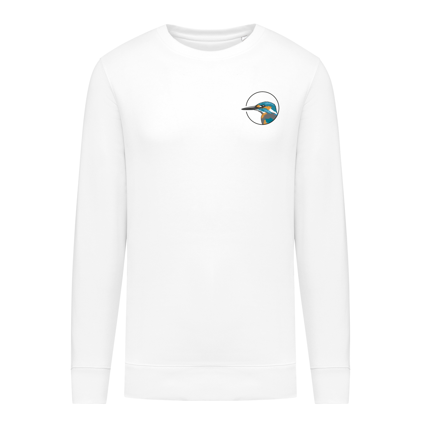 Eisvogel Bio Männer Sweatshirt Backprint