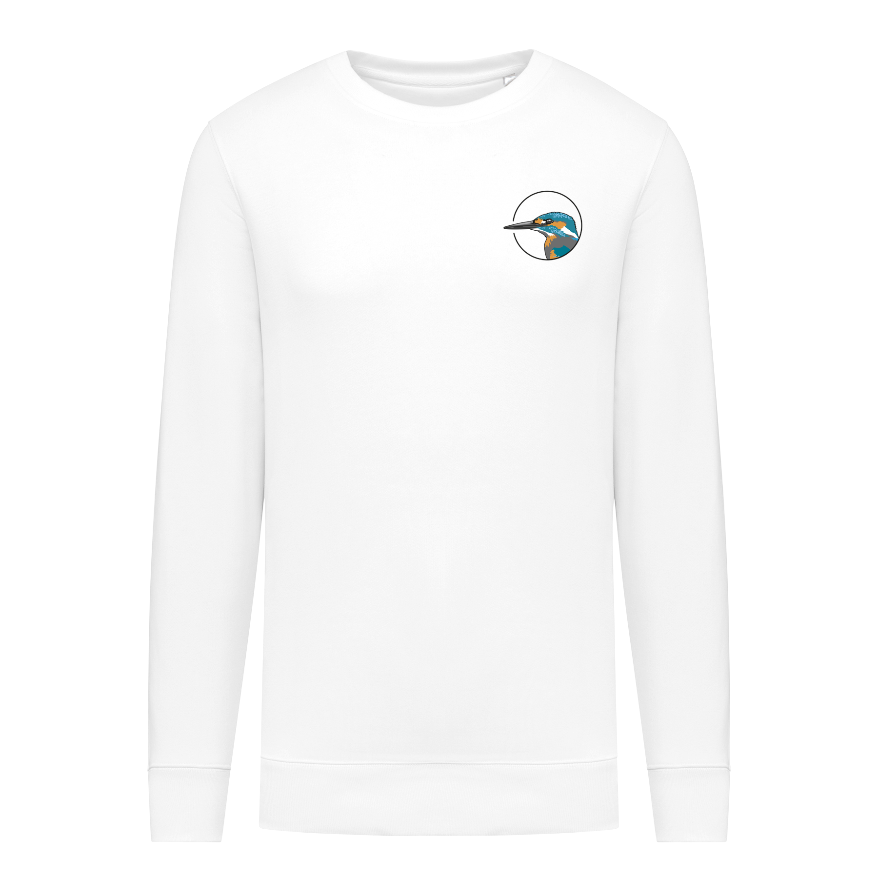 Eisvogel Bio Männer Sweatshirt Backprint