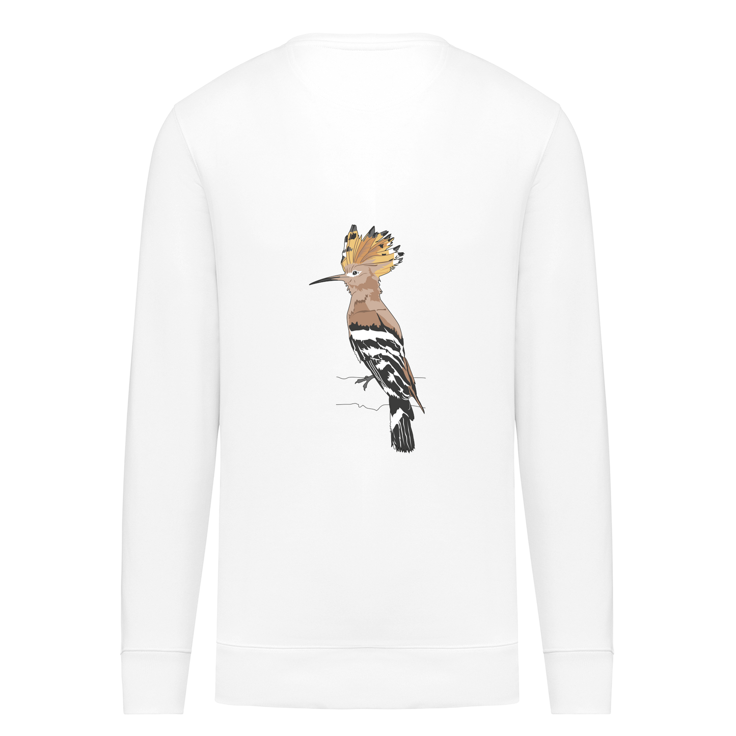 Wiedehopf Bio Unisex Sweatshirt Backprint