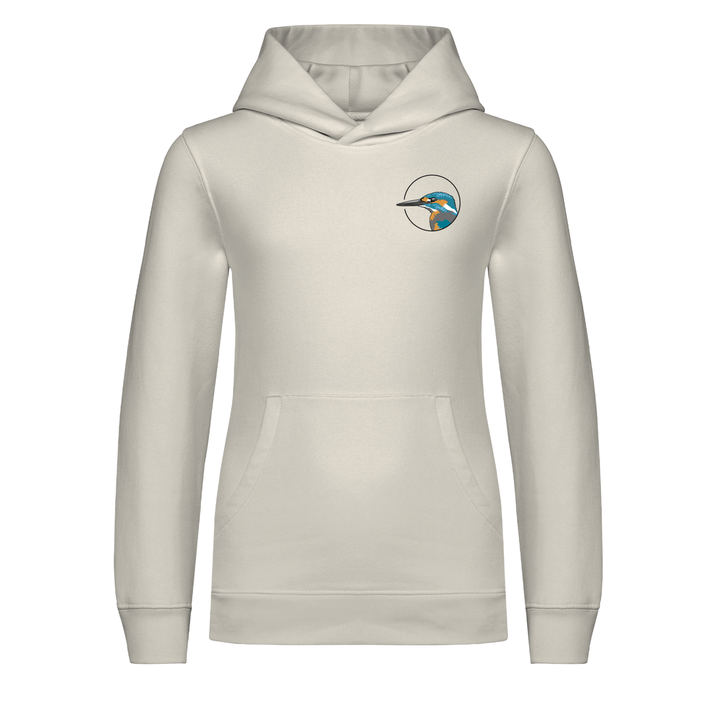 Eisvogel Bio Kinder Unisex Hoodie Backprint