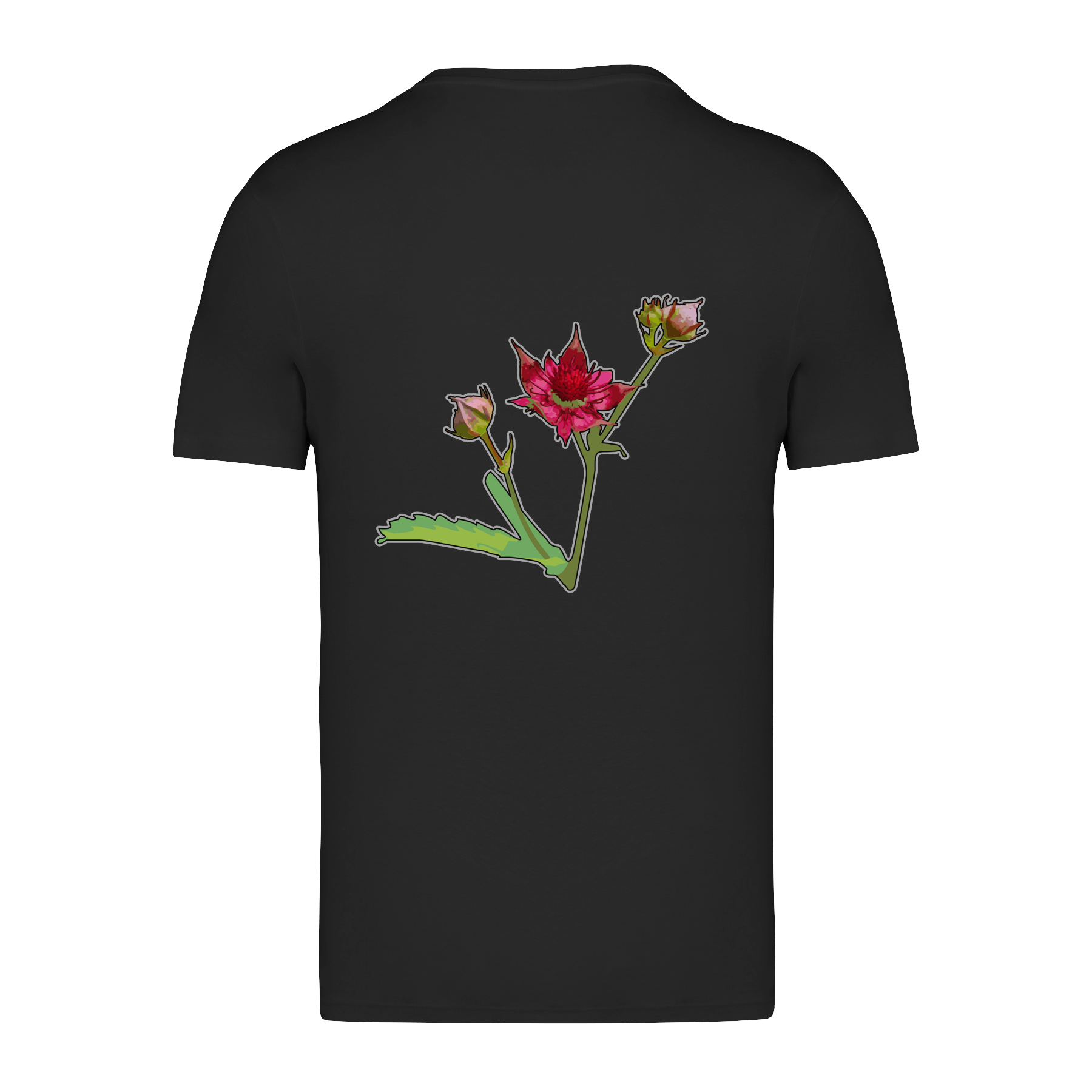 Sumpf-Blutauge Bio Männer T-Shirt Backprint