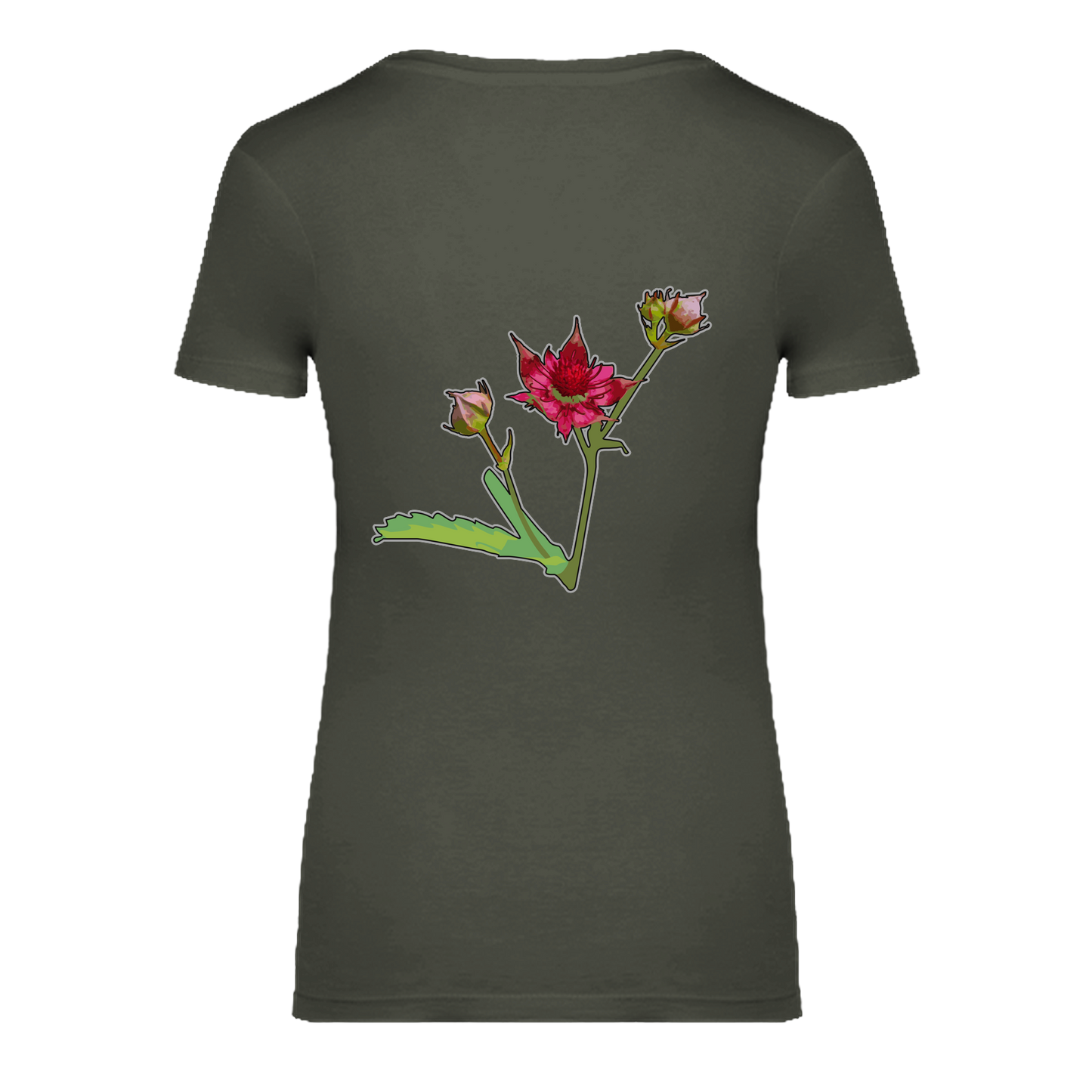 Sumpf-Blutauge Bio Frauen T-Shirt Backprint