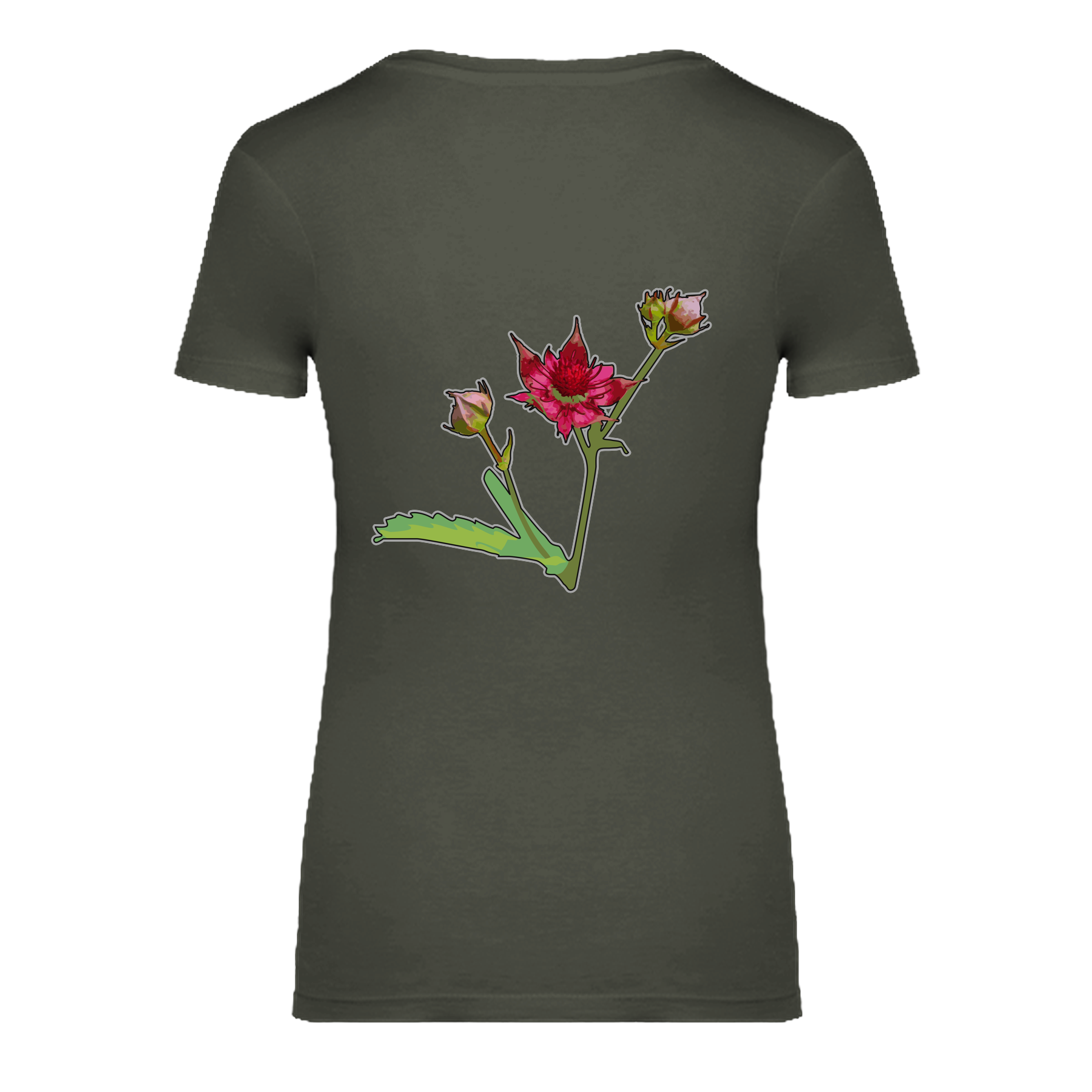 Sumpf-Blutauge Bio Frauen T-Shirt Backprint