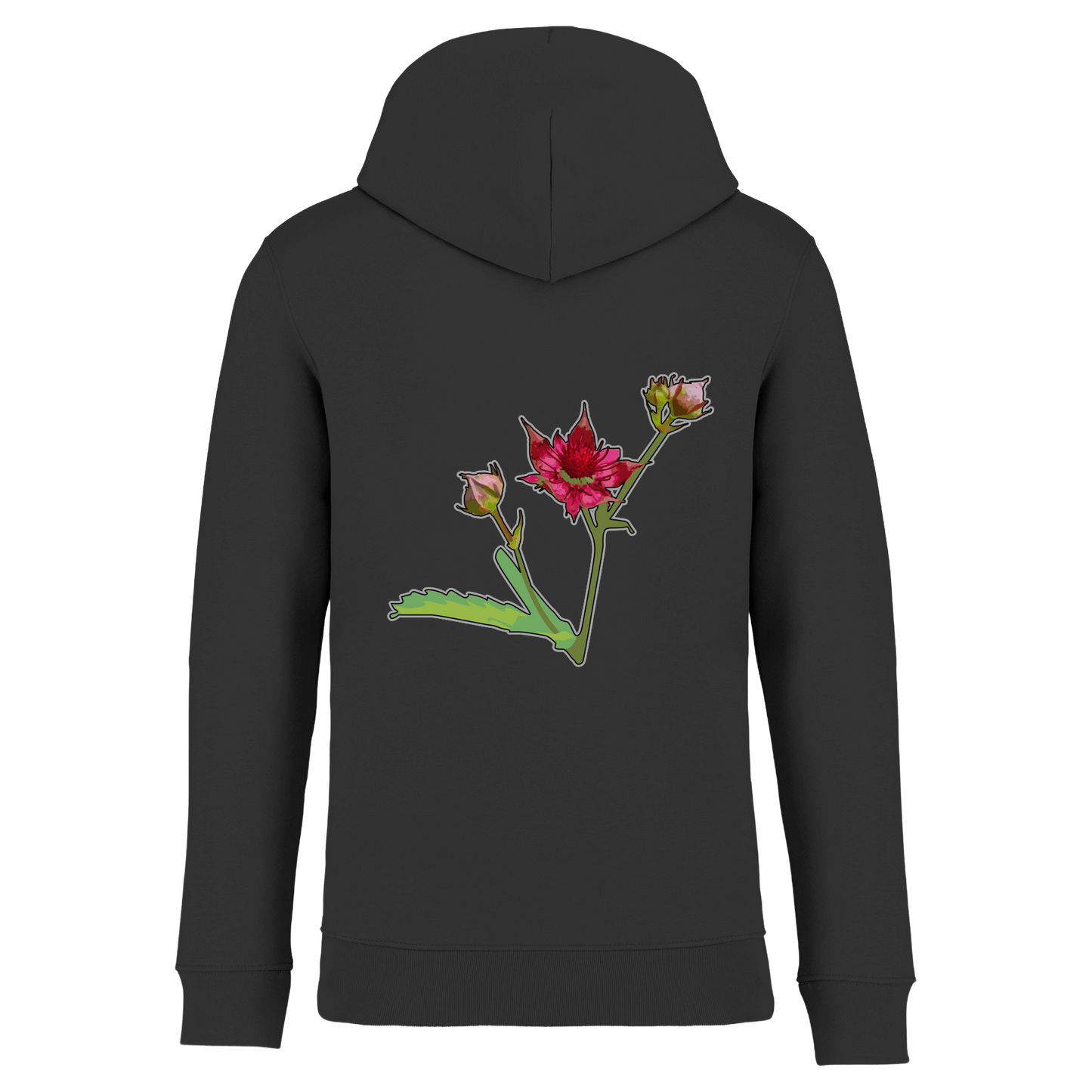 Sumpf-Blutauge Bio Männer Hoodie Backprint