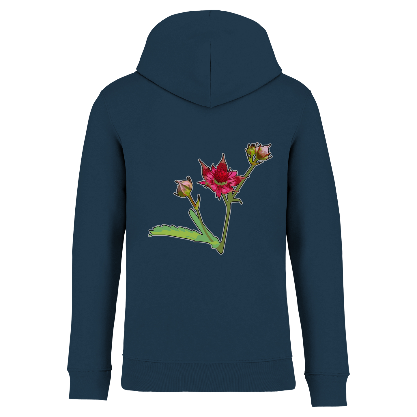 Sumpf-Blutauge Bio Männer Hoodie Backprint