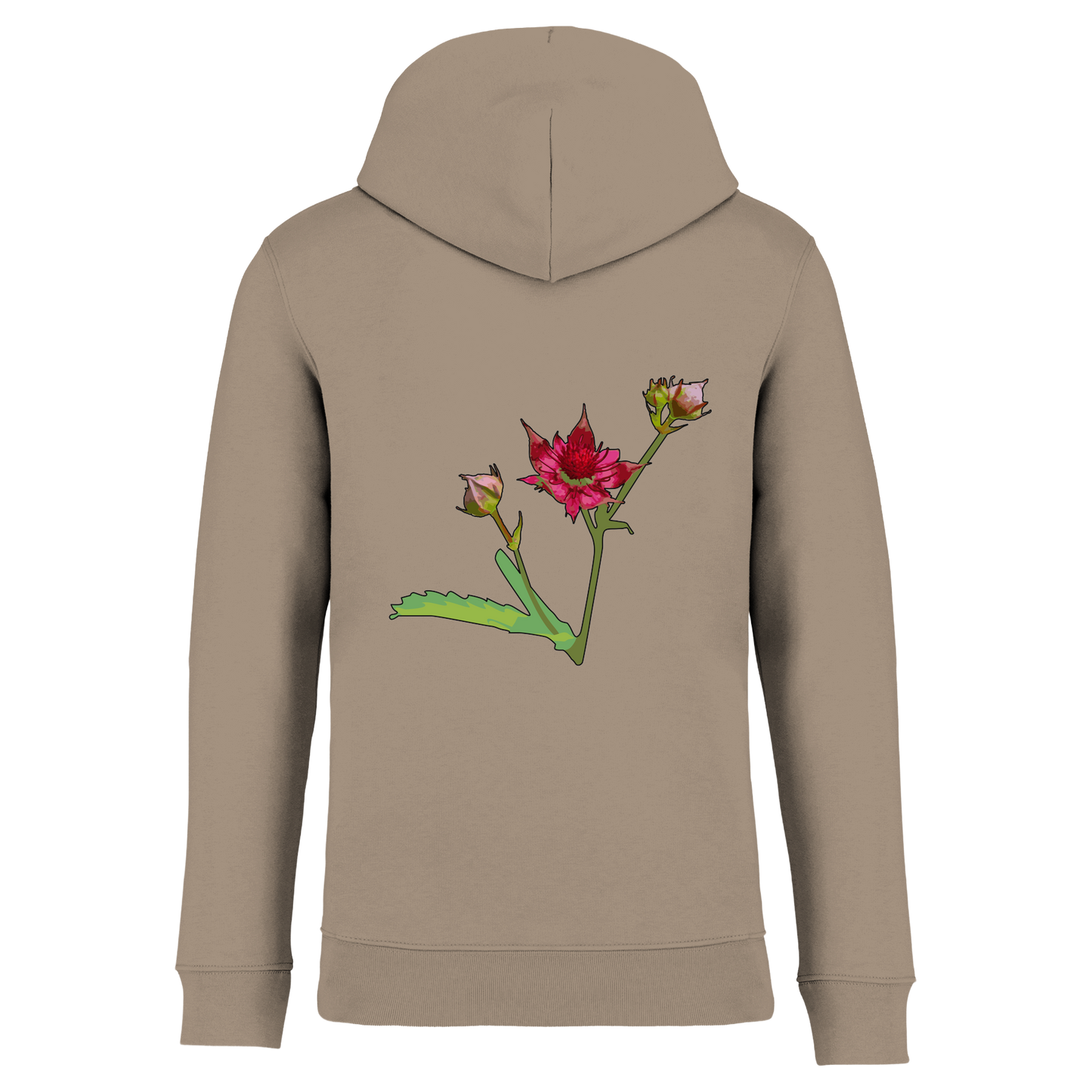 Sumpf-Blutauge Bio Männer Hoodie Backprint