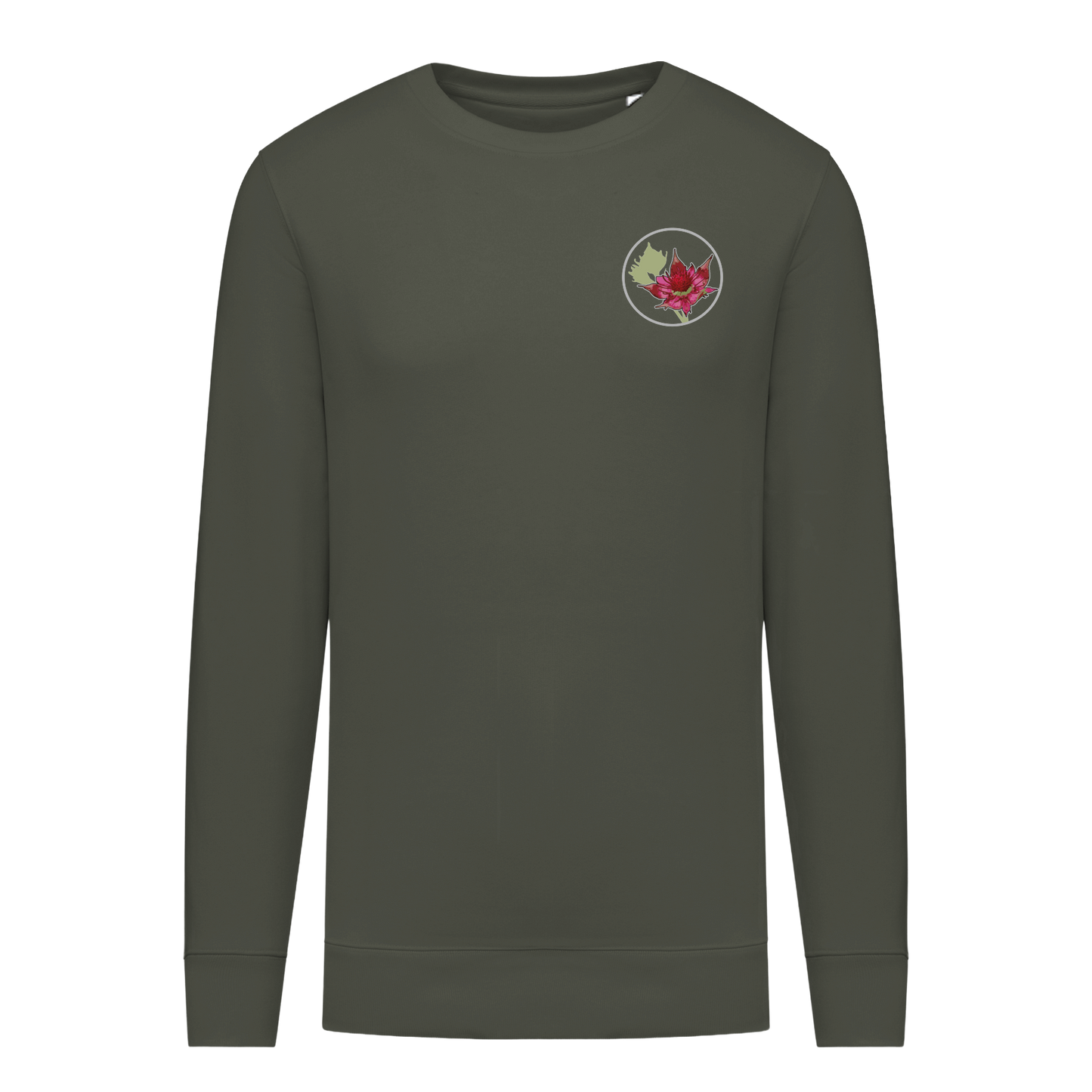 Sumpf-Blutauge Bio Männer Sweatshirt Backprint