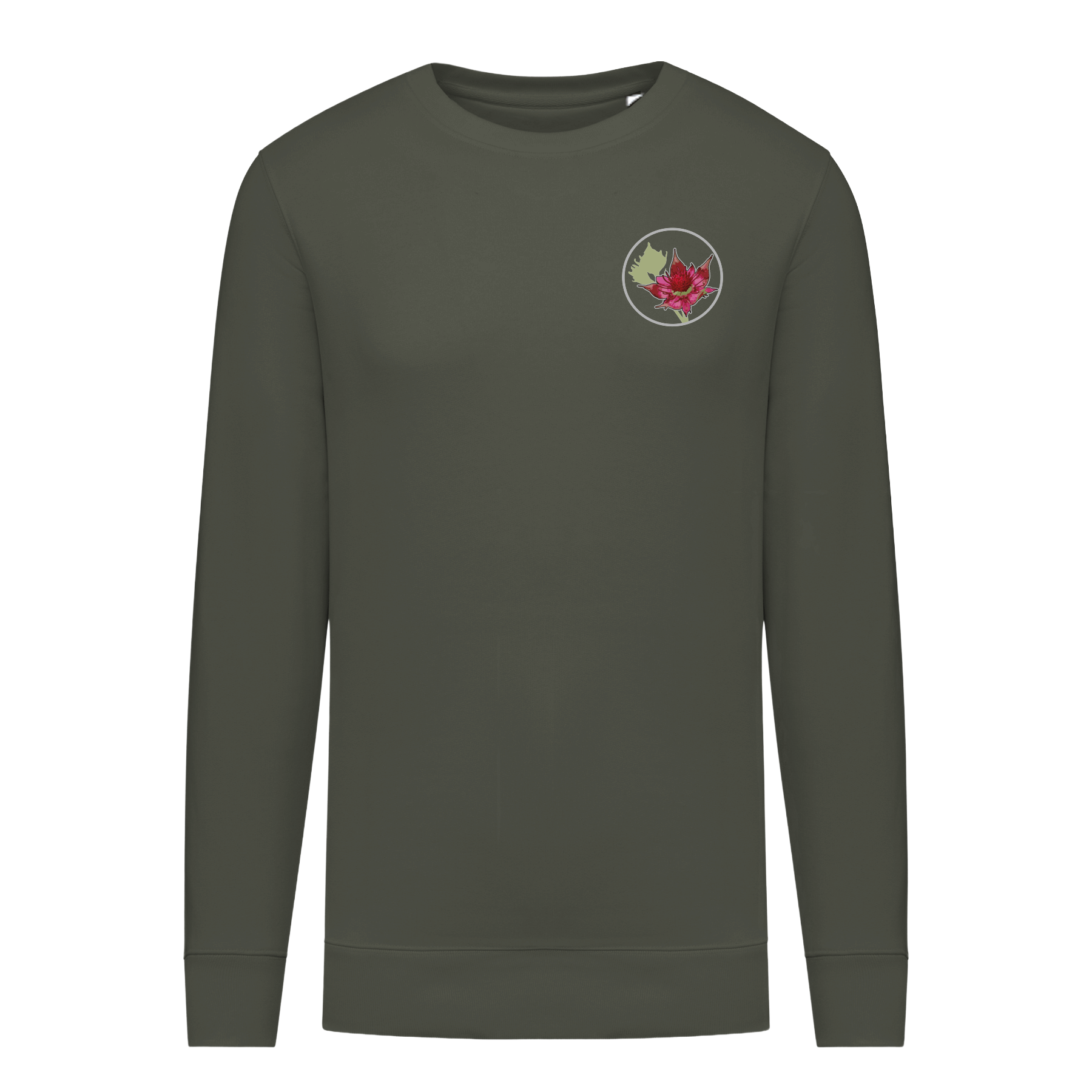 Sumpf-Blutauge Bio Männer Sweatshirt Backprint