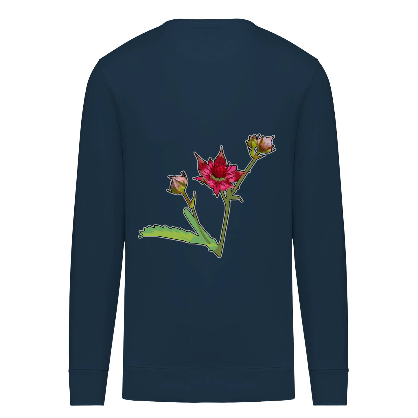 Sumpf-Blutauge Bio Männer Sweatshirt Backprint