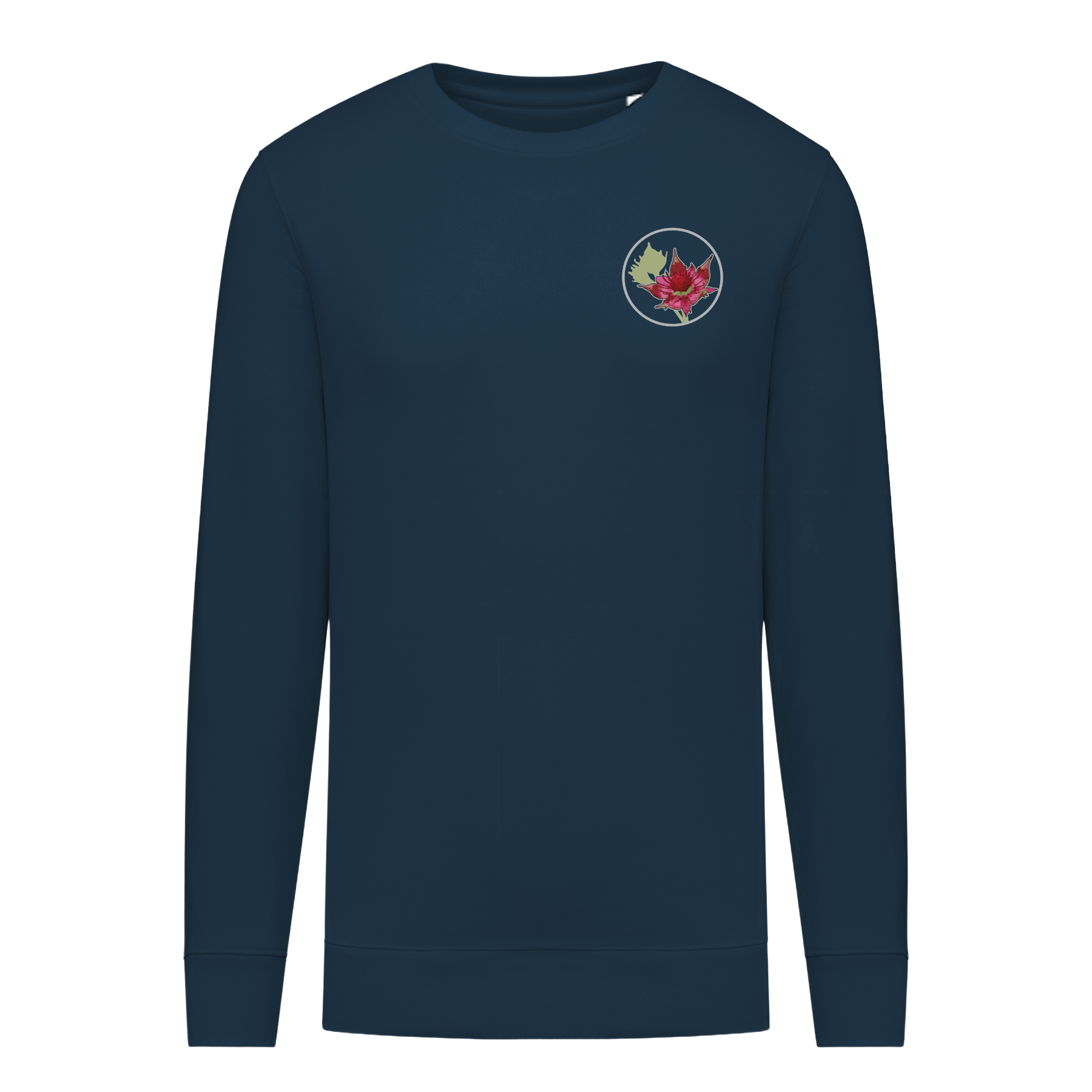 Sumpf-Blutauge Bio Männer Sweatshirt Backprint