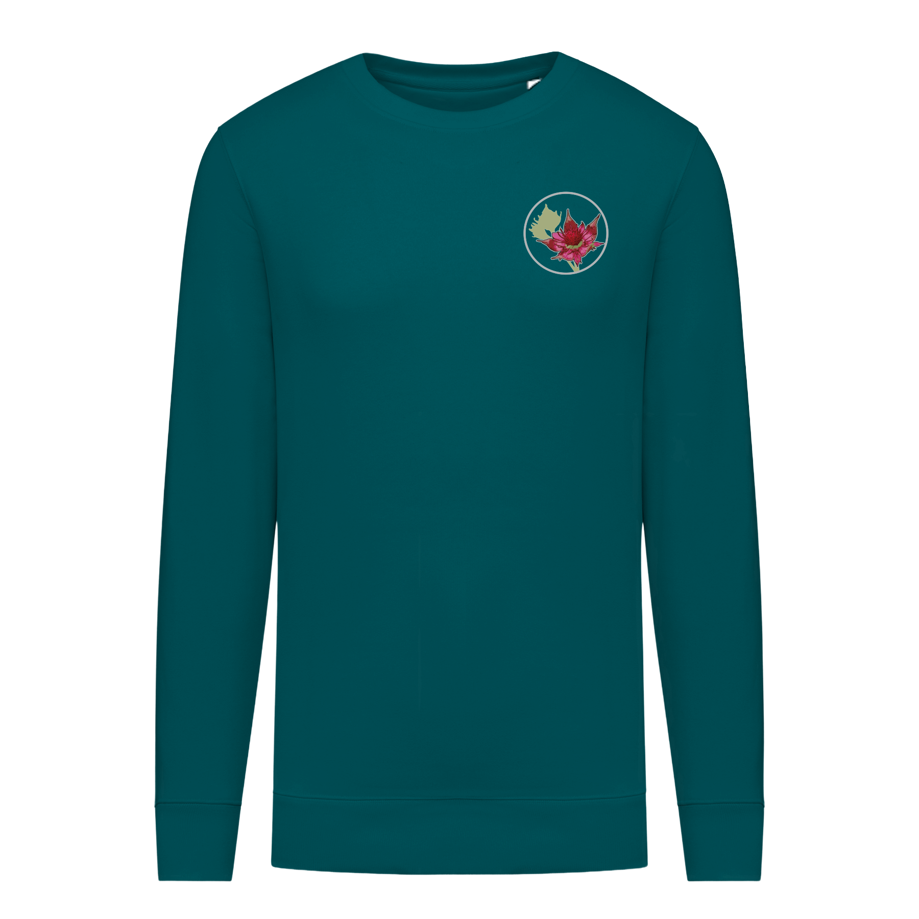 Sumpf-Blutauge Bio Männer Sweatshirt Backprint