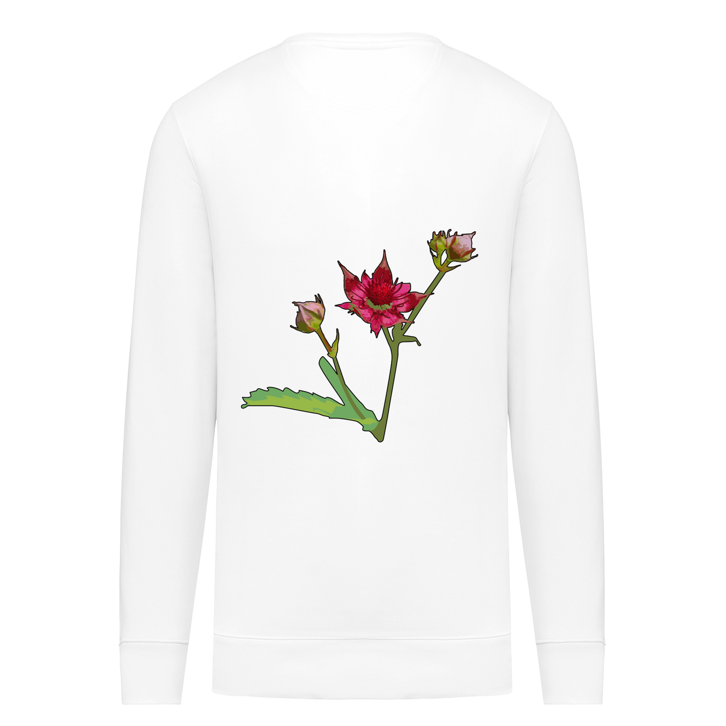 Sumpf-Blutauge Bio Männer Sweatshirt Backprint