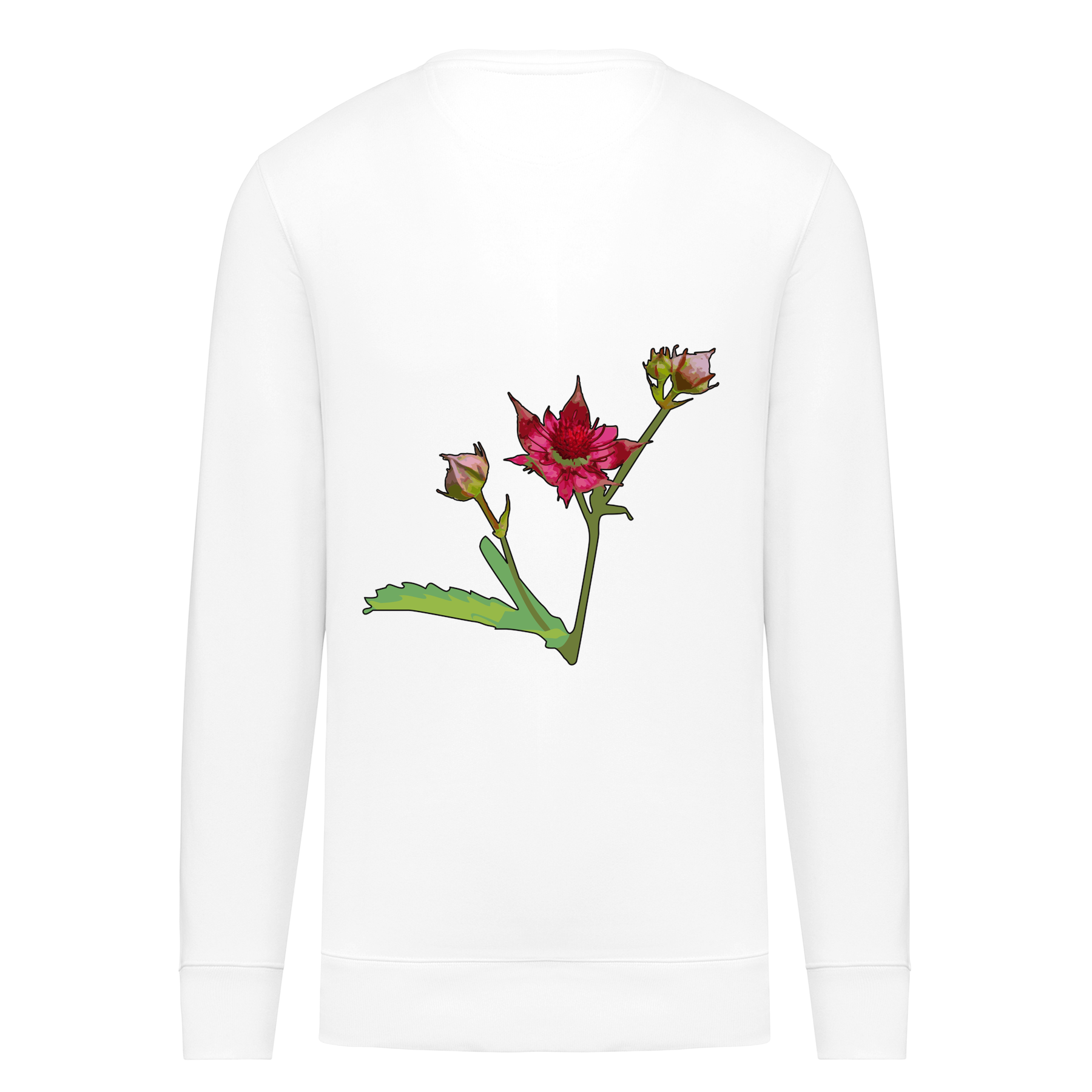 Sumpf-Blutauge Bio Männer Sweatshirt Backprint