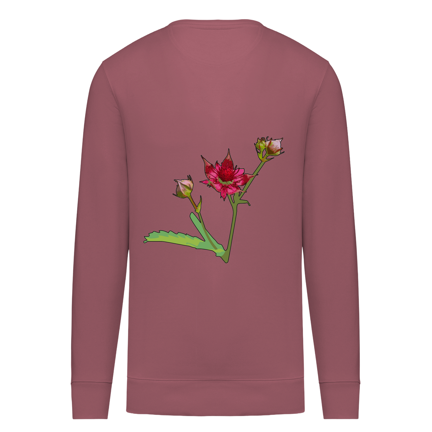 Sumpf-Blutauge Bio Unisex Sweatshirt Backprint