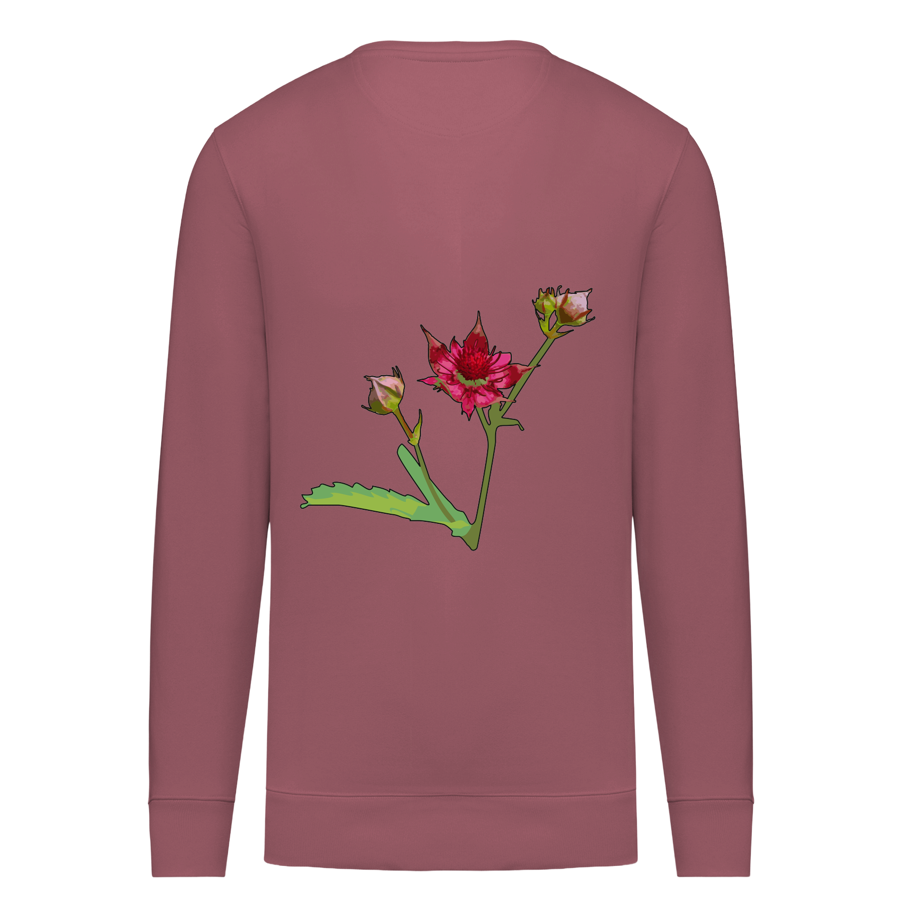 Sumpf-Blutauge Bio Unisex Sweatshirt Backprint