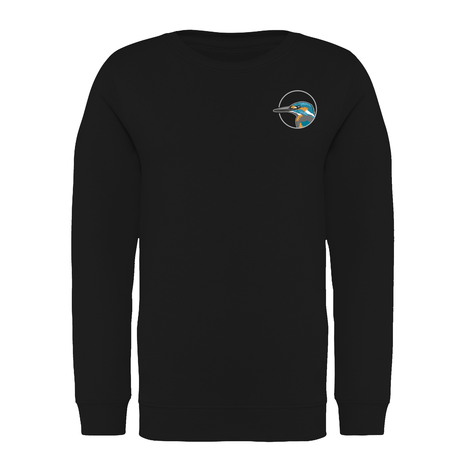 Eisvogel Bio Kinder Unisex Sweatshirt Backprint