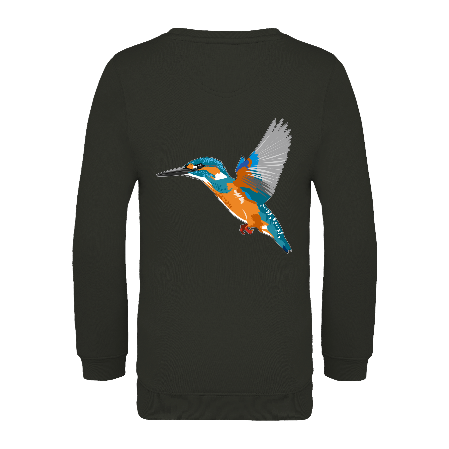 Eisvogel Bio Kinder Unisex Sweatshirt Backprint