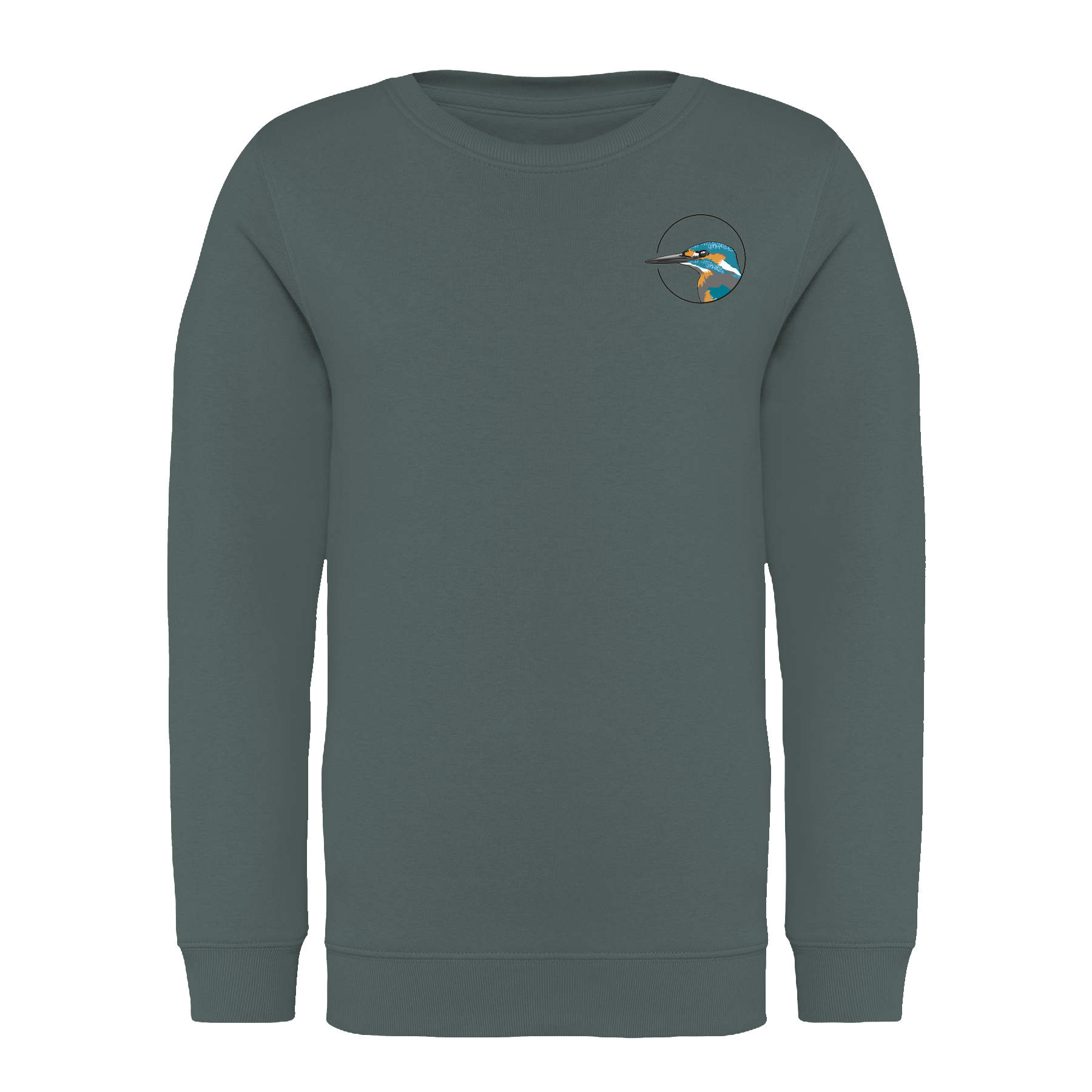 Eisvogel Bio Kinder Unisex Sweatshirt Backprint