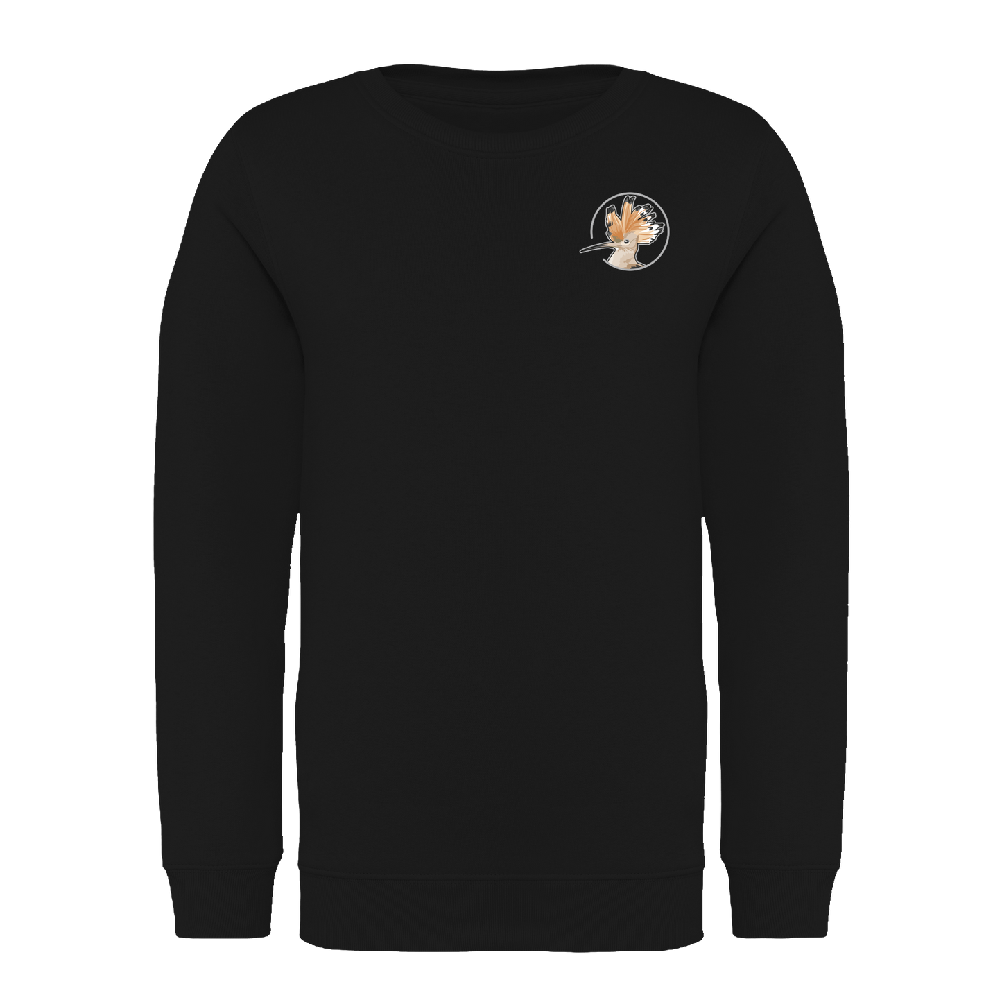 Wiedehopf Bio Kinder Unisex Sweatshirt Backprint