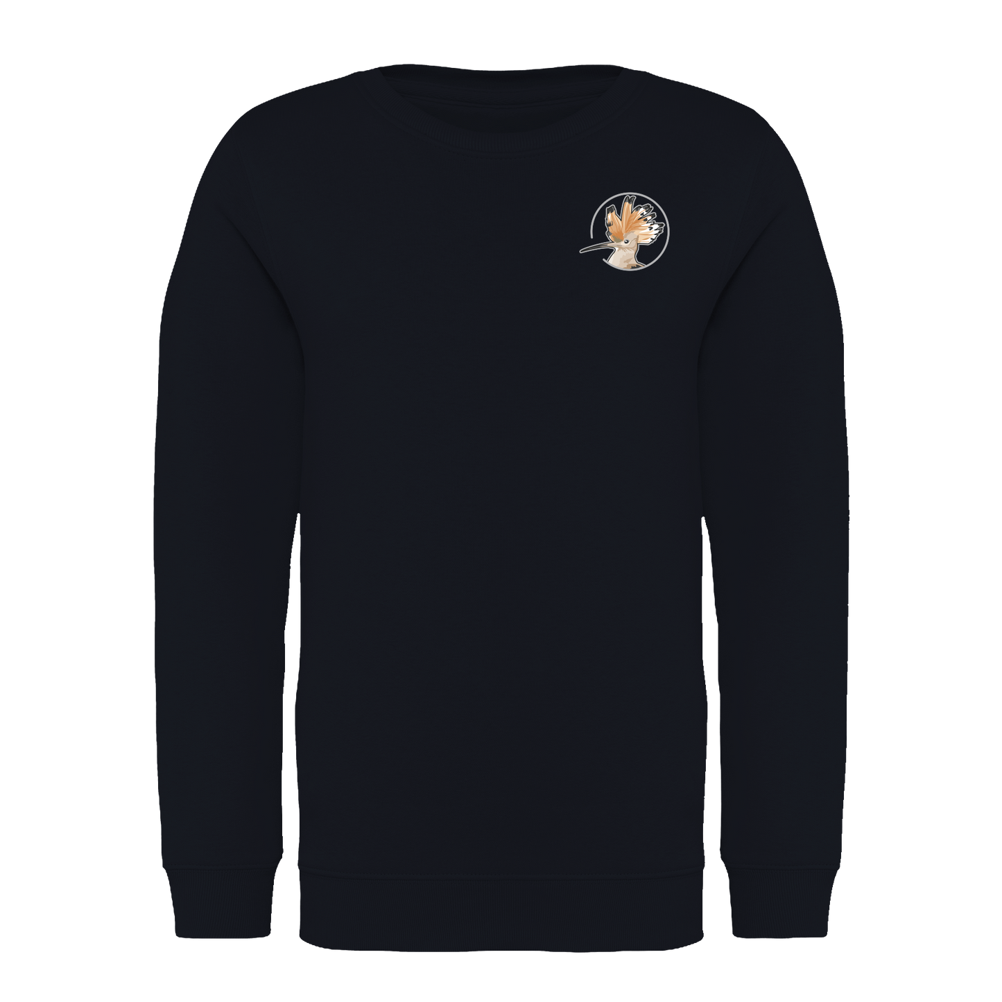 Wiedehopf Bio Kinder Unisex Sweatshirt Backprint