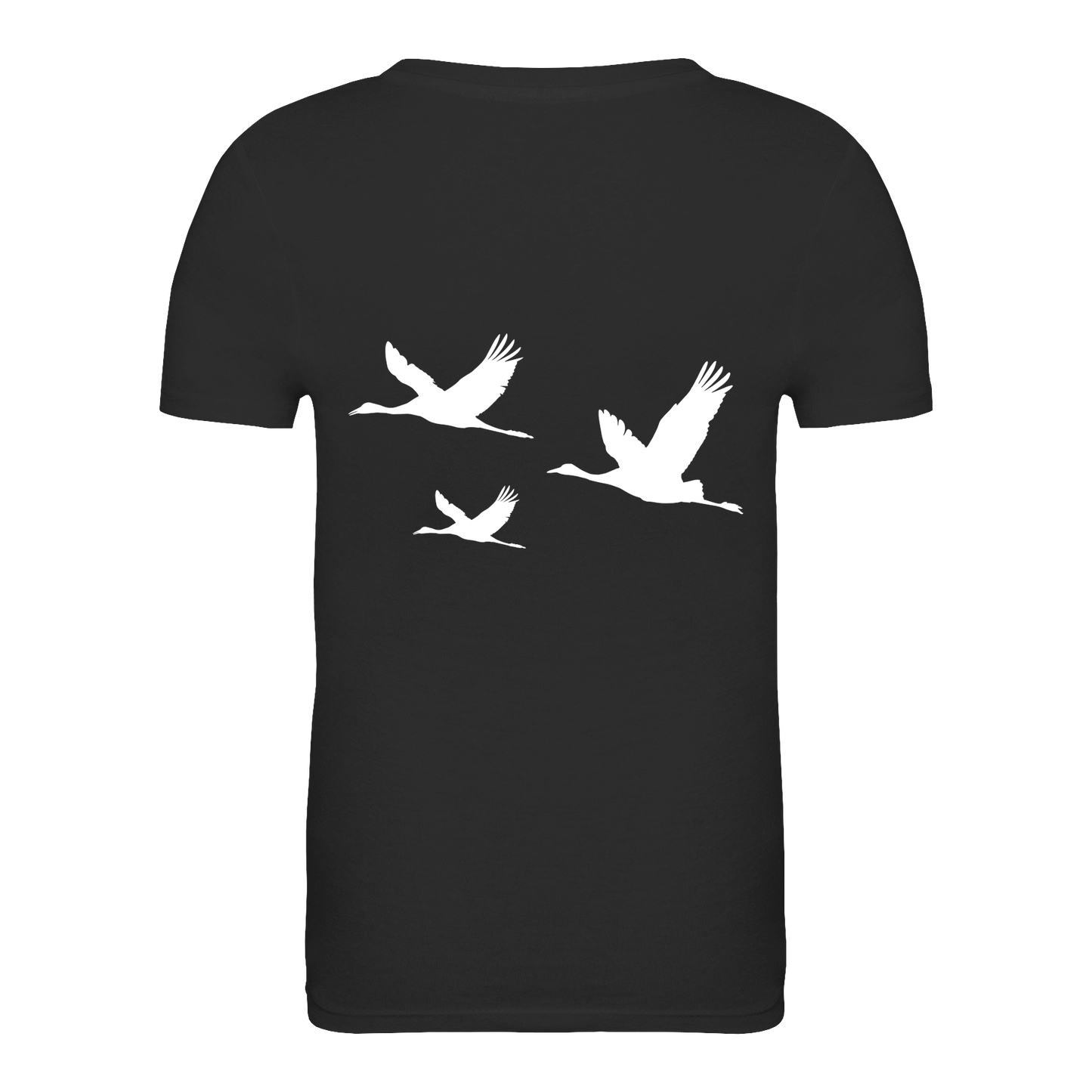 Kranich Bio Kinder Unisex T-Shirt Backprint