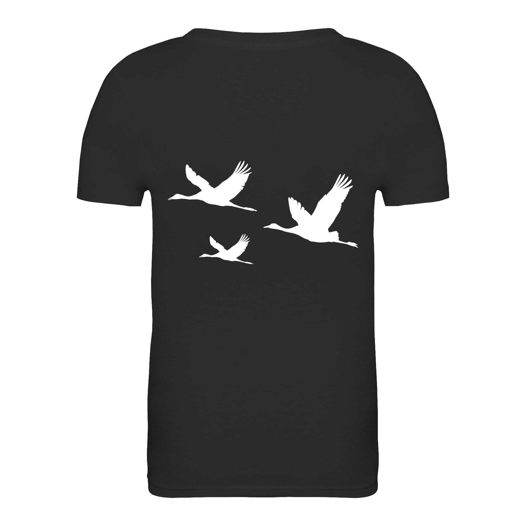 Kranich Bio Kinder Unisex T-Shirt Backprint