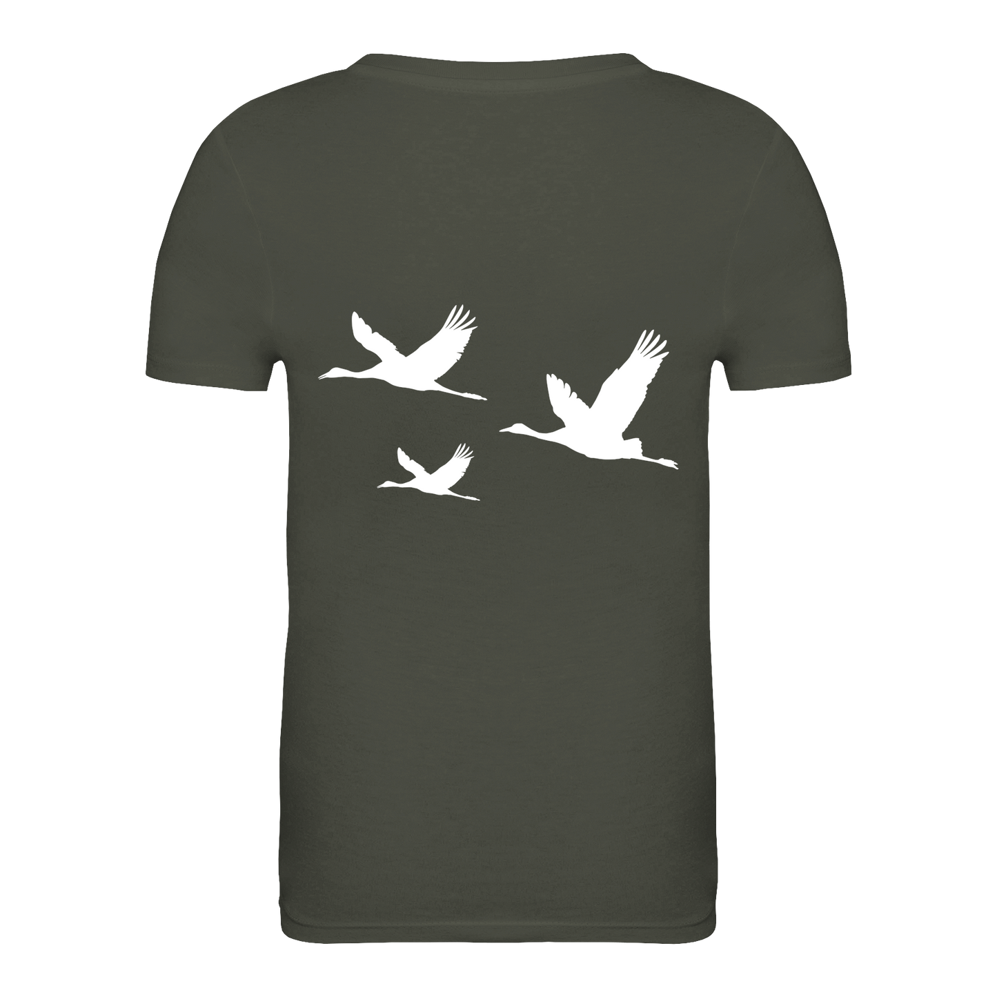 Kranich Bio Kinder Unisex T-Shirt Backprint