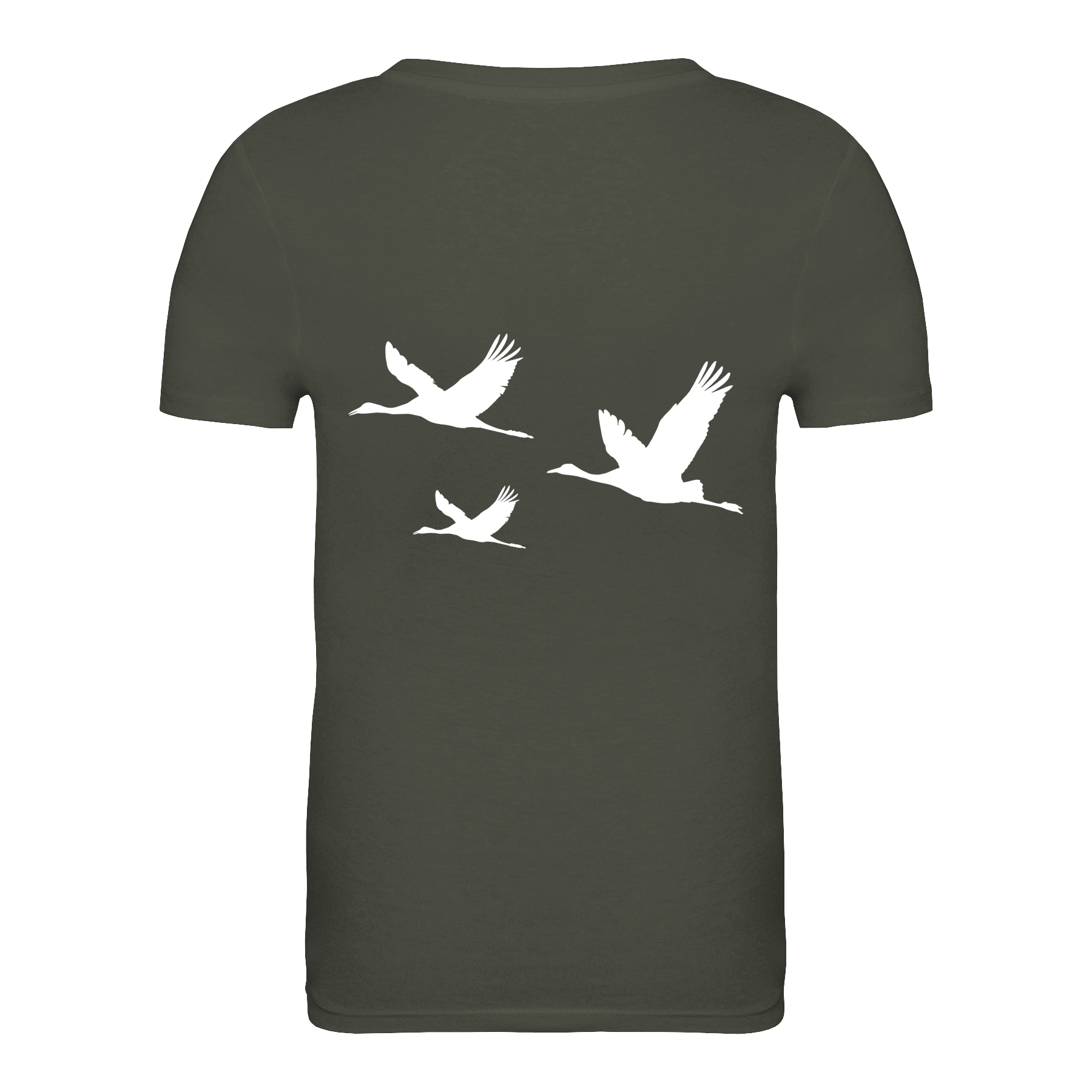 Kranich Bio Kinder Unisex T-Shirt Backprint