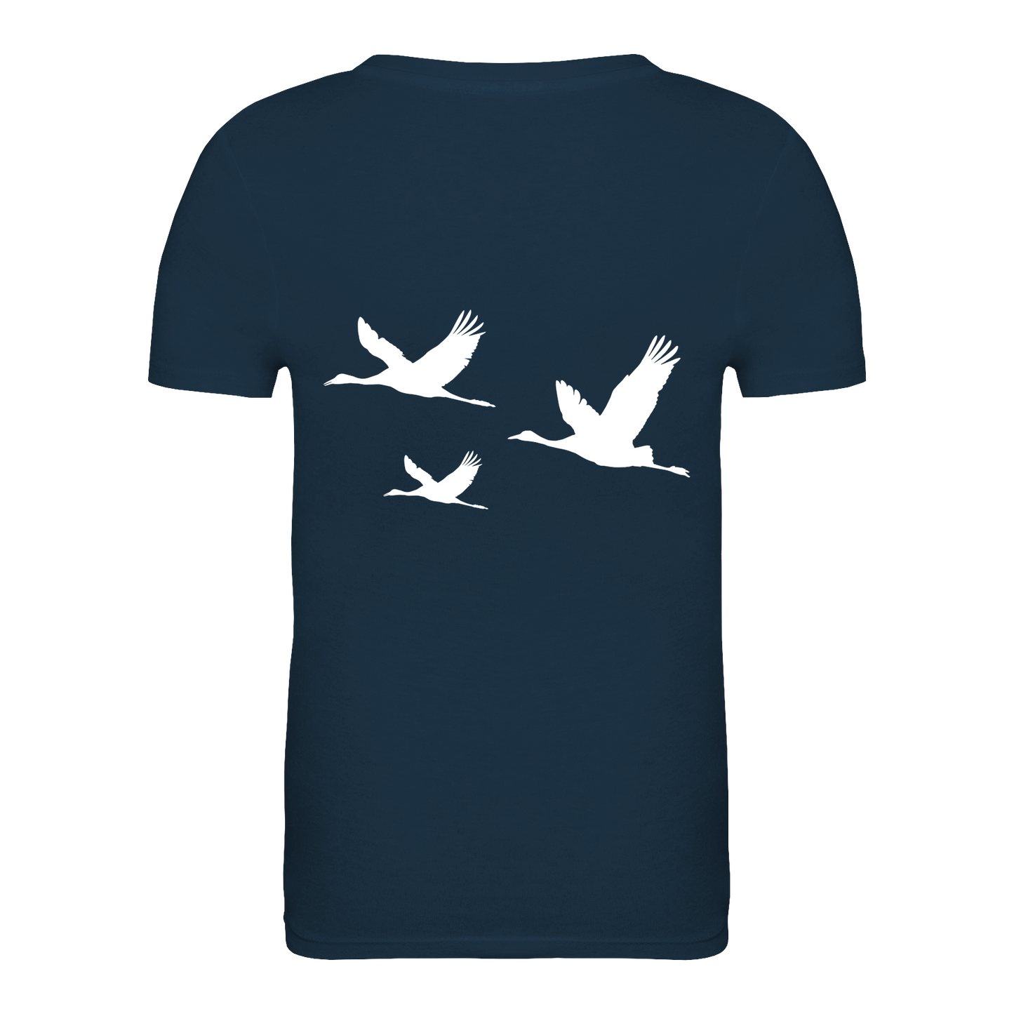 Kranich Bio Kinder Unisex T-Shirt Backprint