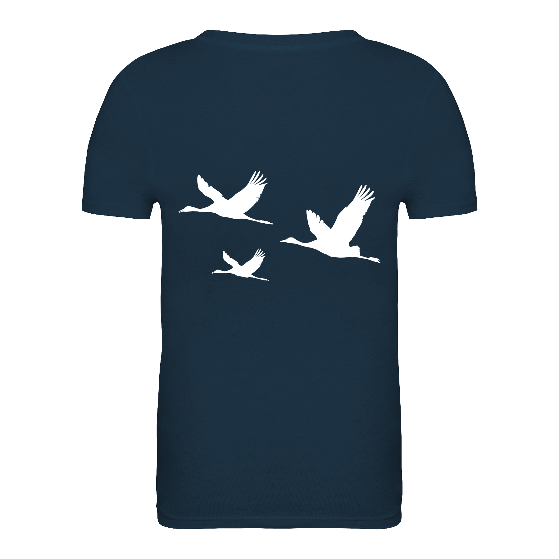 Kranich Bio Kinder Unisex T-Shirt Backprint