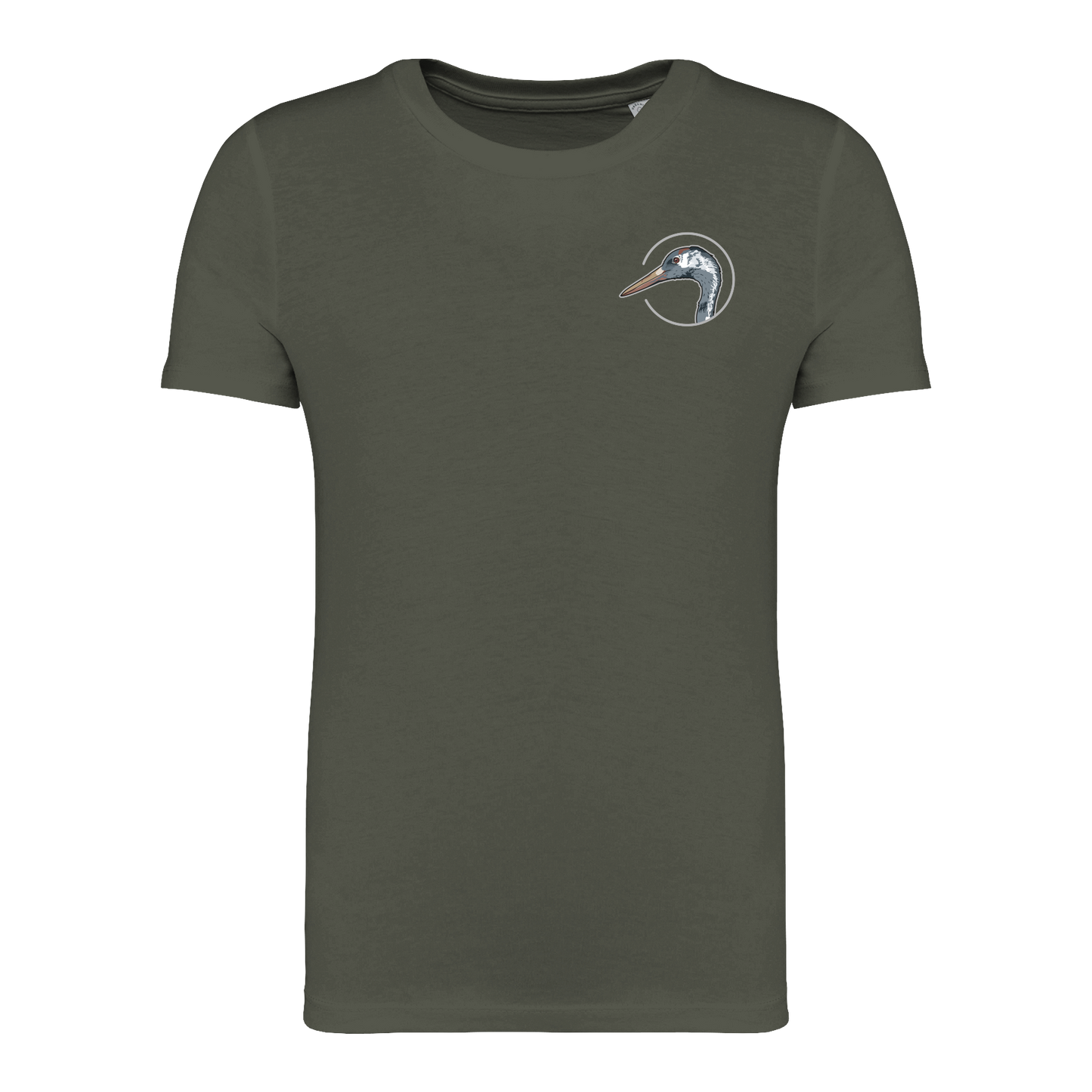 Kranich Bio Kinder Unisex T-Shirt Backprint