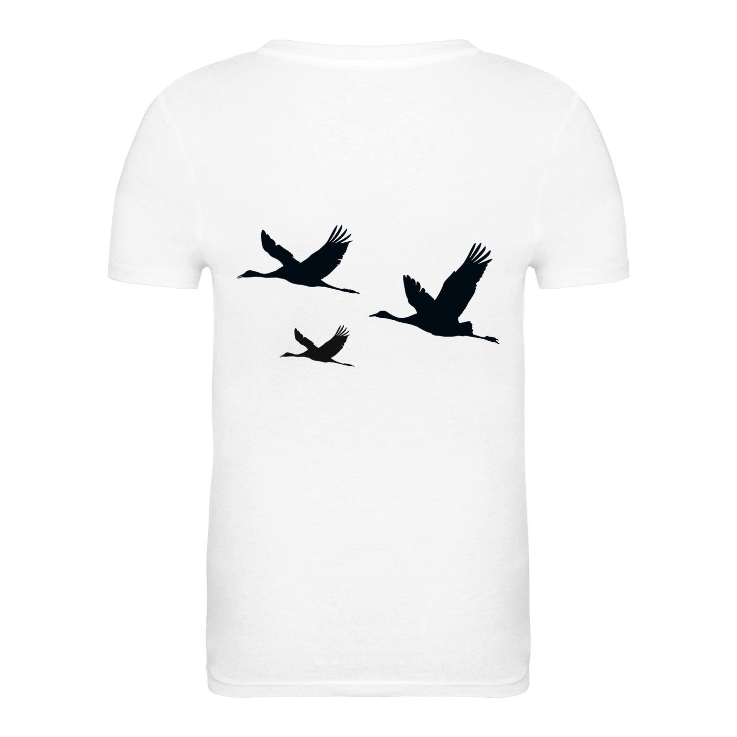 Kranich Bio Kinder Unisex T-Shirt Backprint