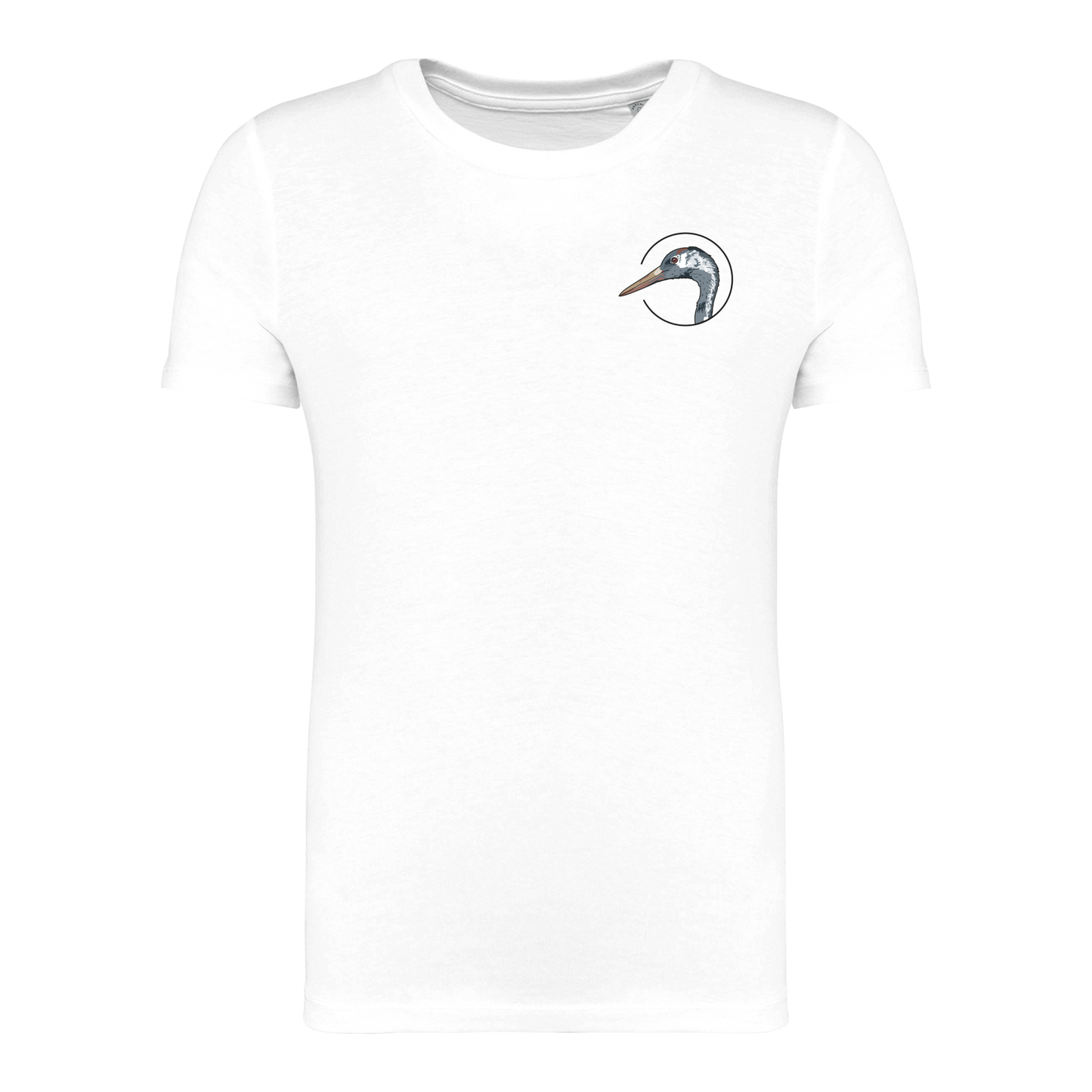 Kranich Bio Kinder Unisex T-Shirt Backprint