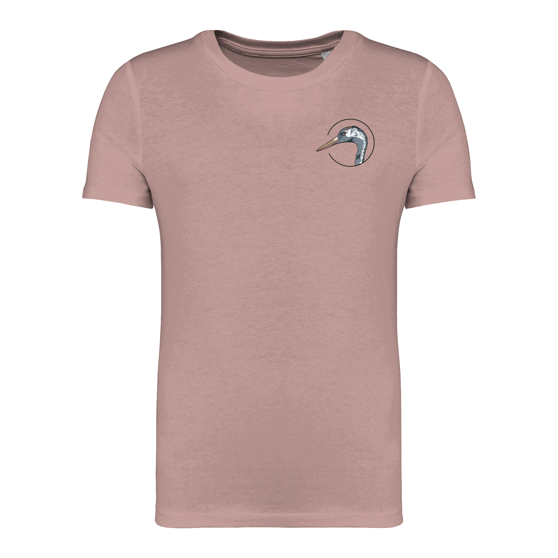 Kranich Bio Kinder Unisex T-Shirt Backprint