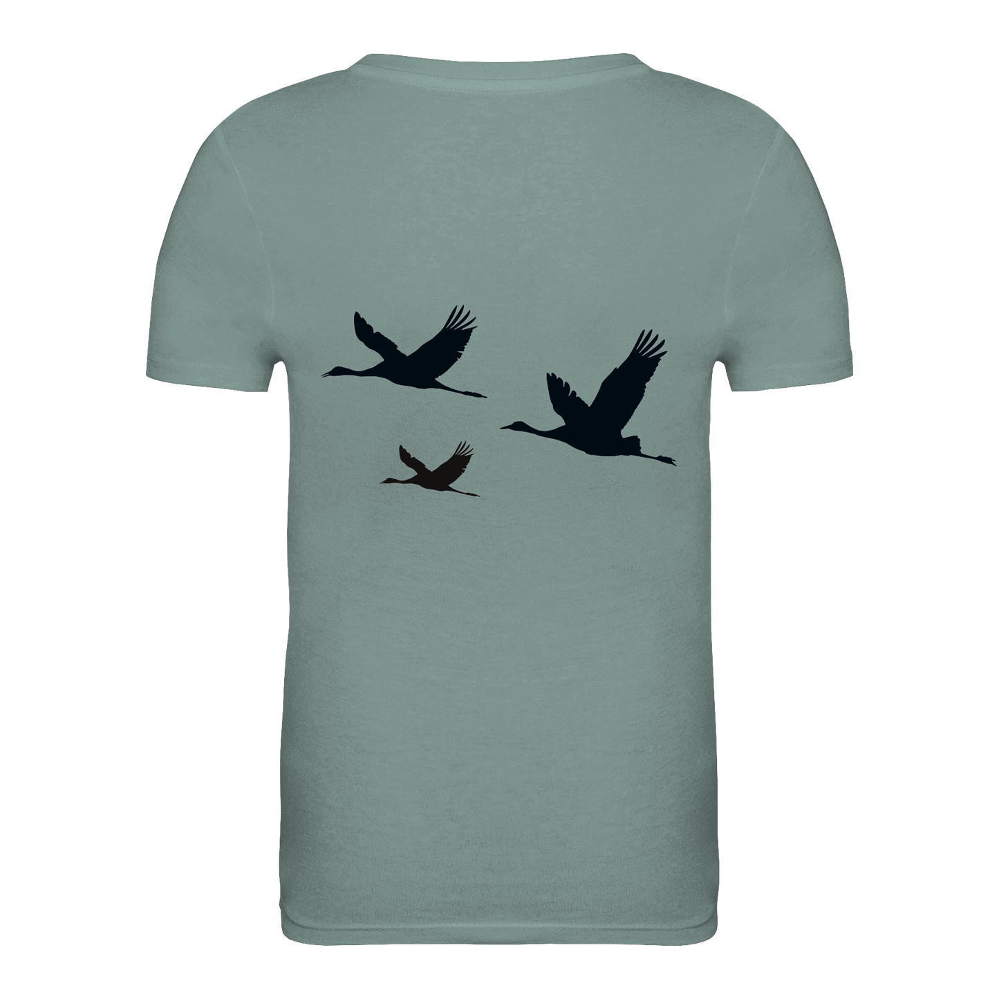 Kranich Bio Kinder Unisex T-Shirt Backprint