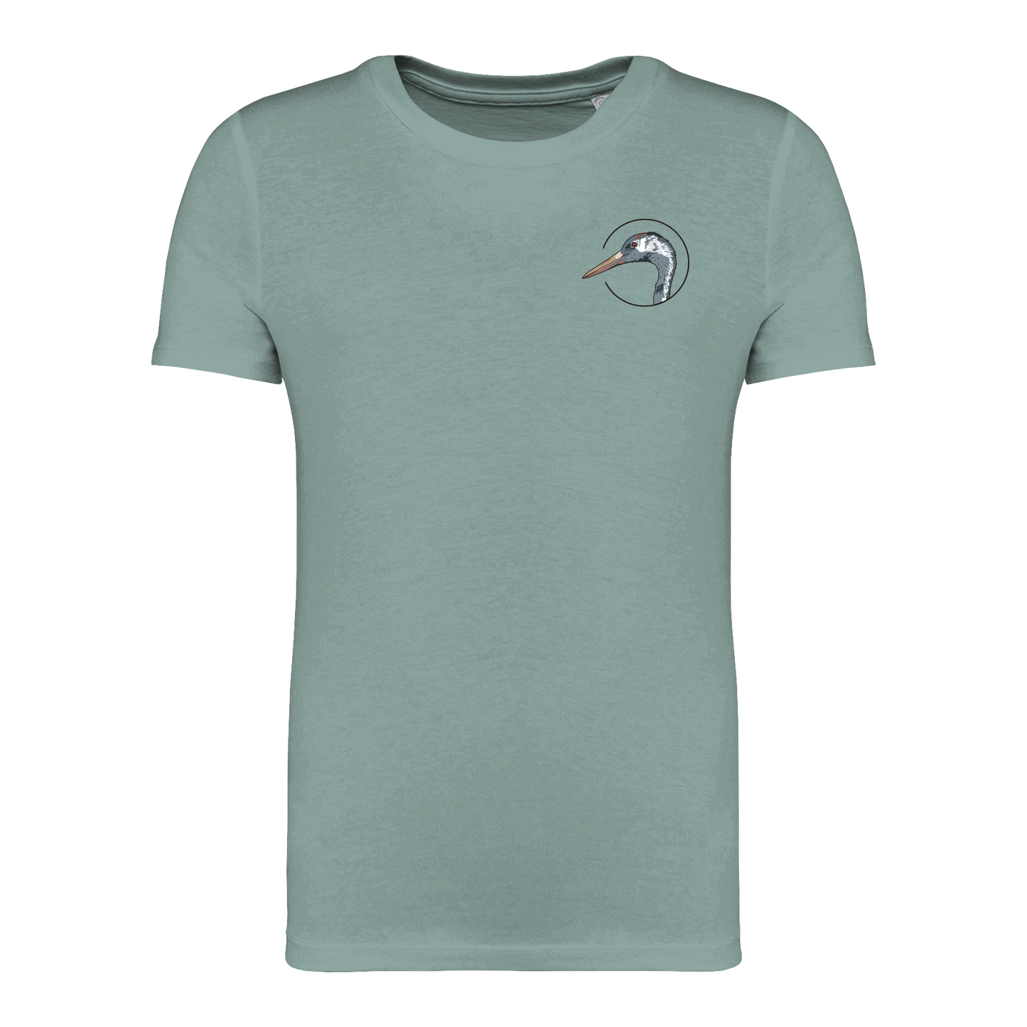 Kranich Bio Kinder Unisex T-Shirt Backprint