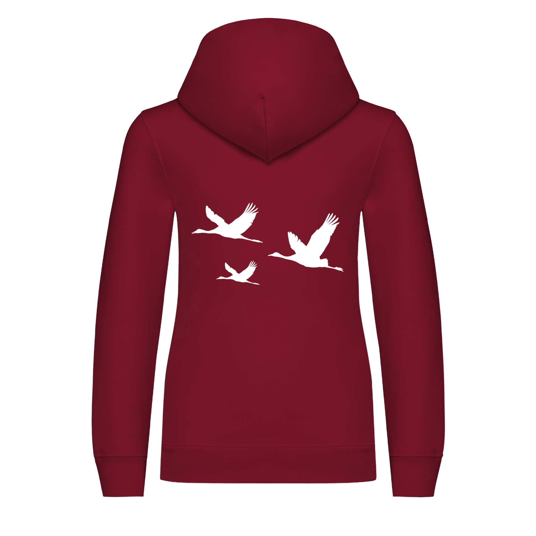 Kranich Bio Kinder Unisex Hoodie Backprint