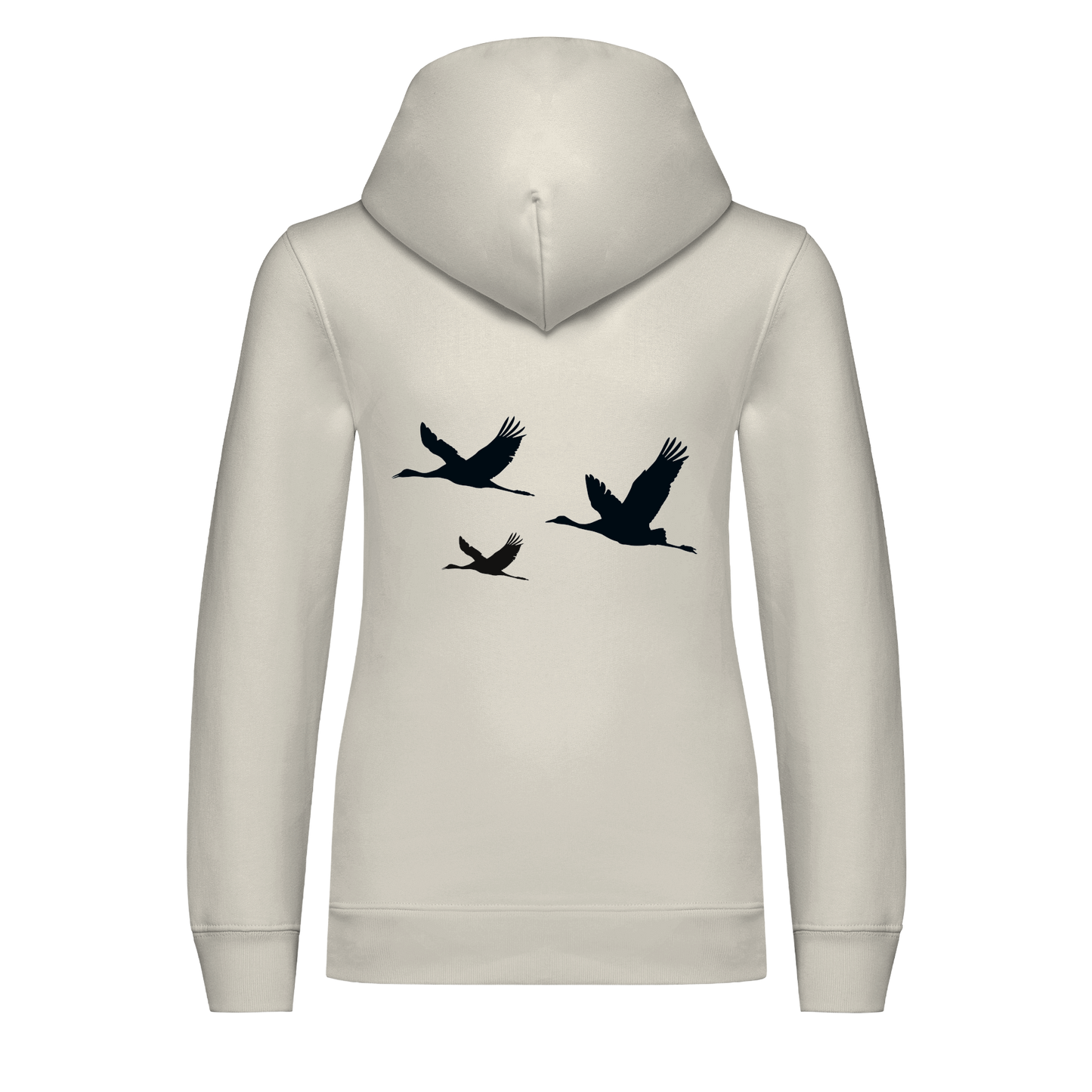 Kranich Bio Kinder Unisex Hoodie Backprint